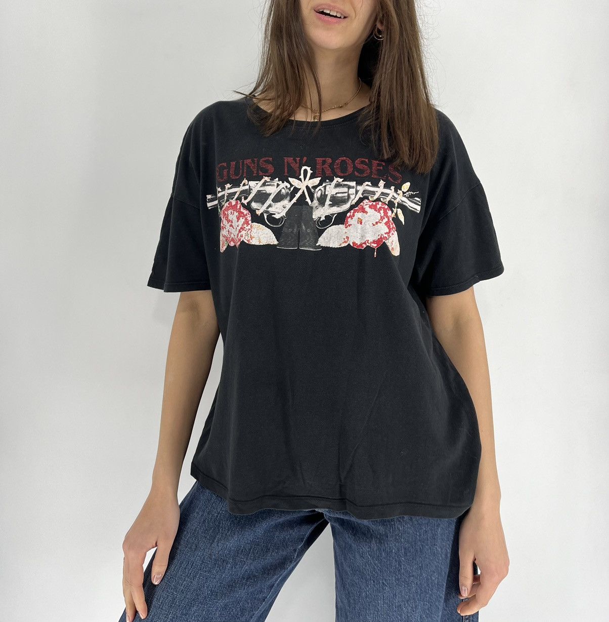 Guns N' Roses Vintage Guns N Roses Skulls Dead Face Band Rock Streetwear Size L / US 10 / IT 46 - 1 Thumbnail