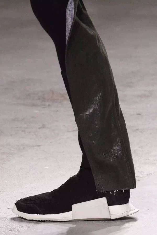 Rick Owens RO X adidas Black Long-Pile Suede Boots 42.5 EU New Size US 9 / EU 42 - 6 Thumbnail