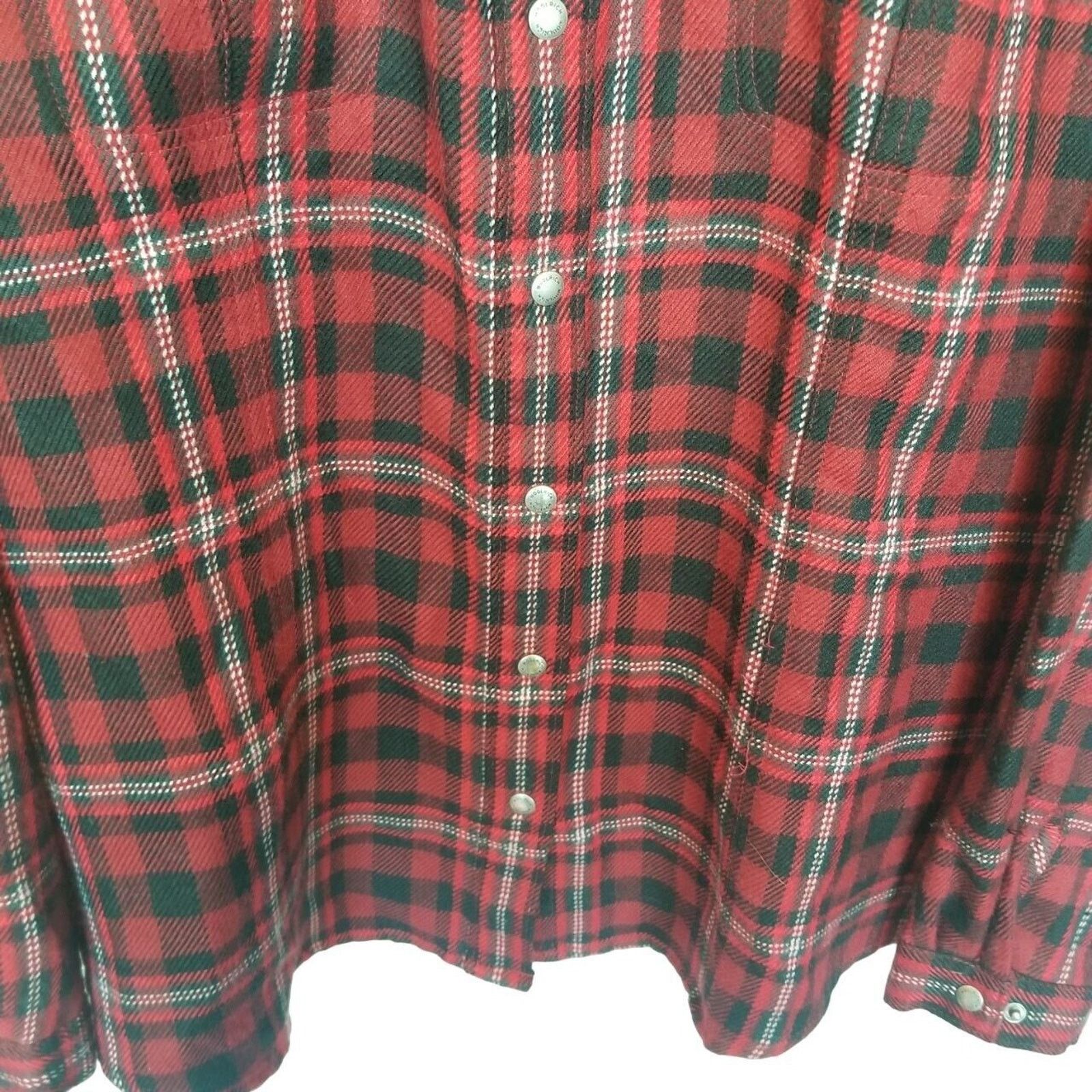 Woolrich Woolen Mills Vintage Woolrich L Wool Blend Flannel Shirt Snap Shacket Size L / US 10 / IT 46 - 3 Thumbnail