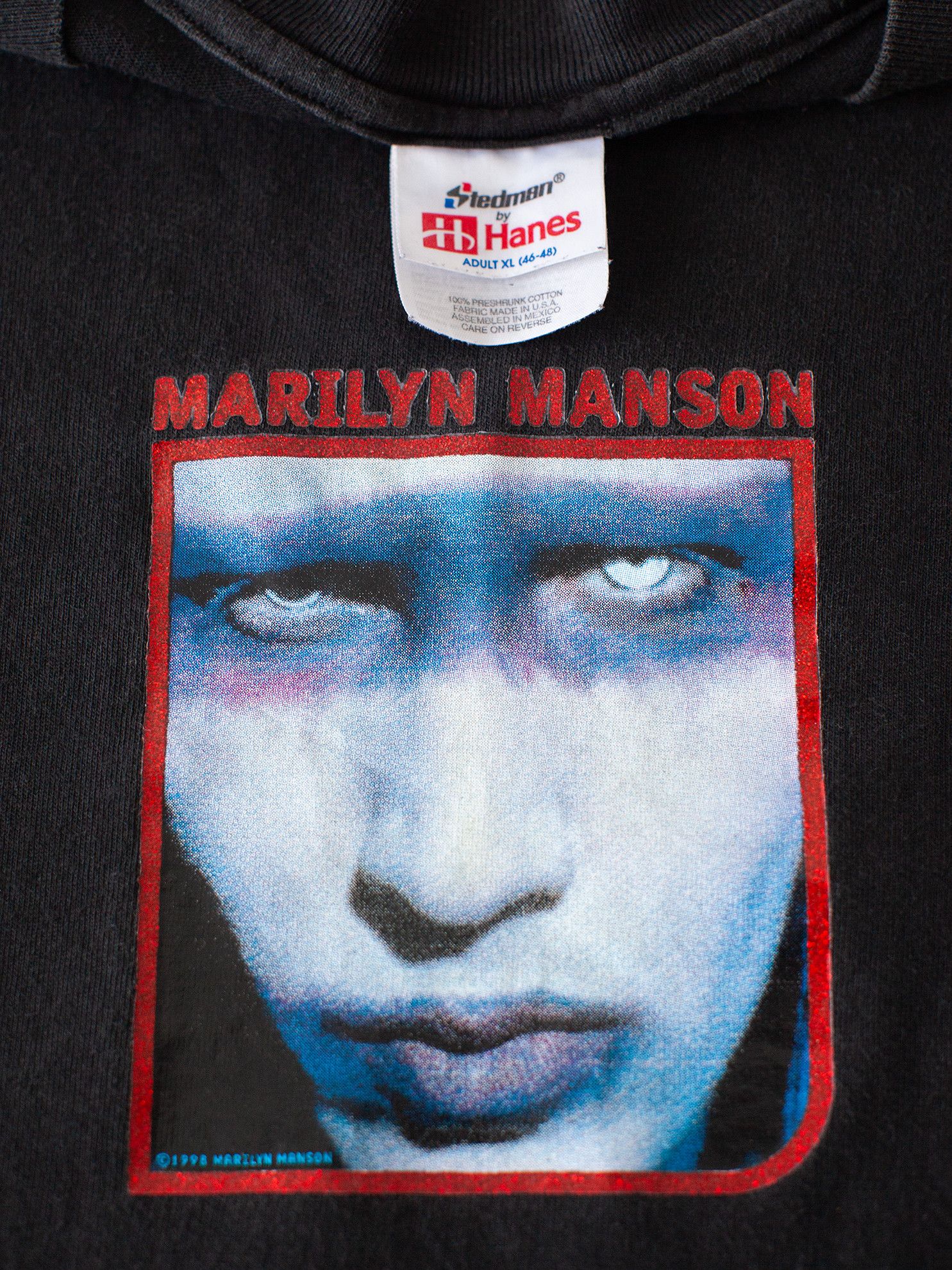 Band Tees Vintage 1998 Marilyn Manson "Mechanical Animals" 90s T-Shirt Size US XL / EU 56 / 4 - 3 Thumbnail
