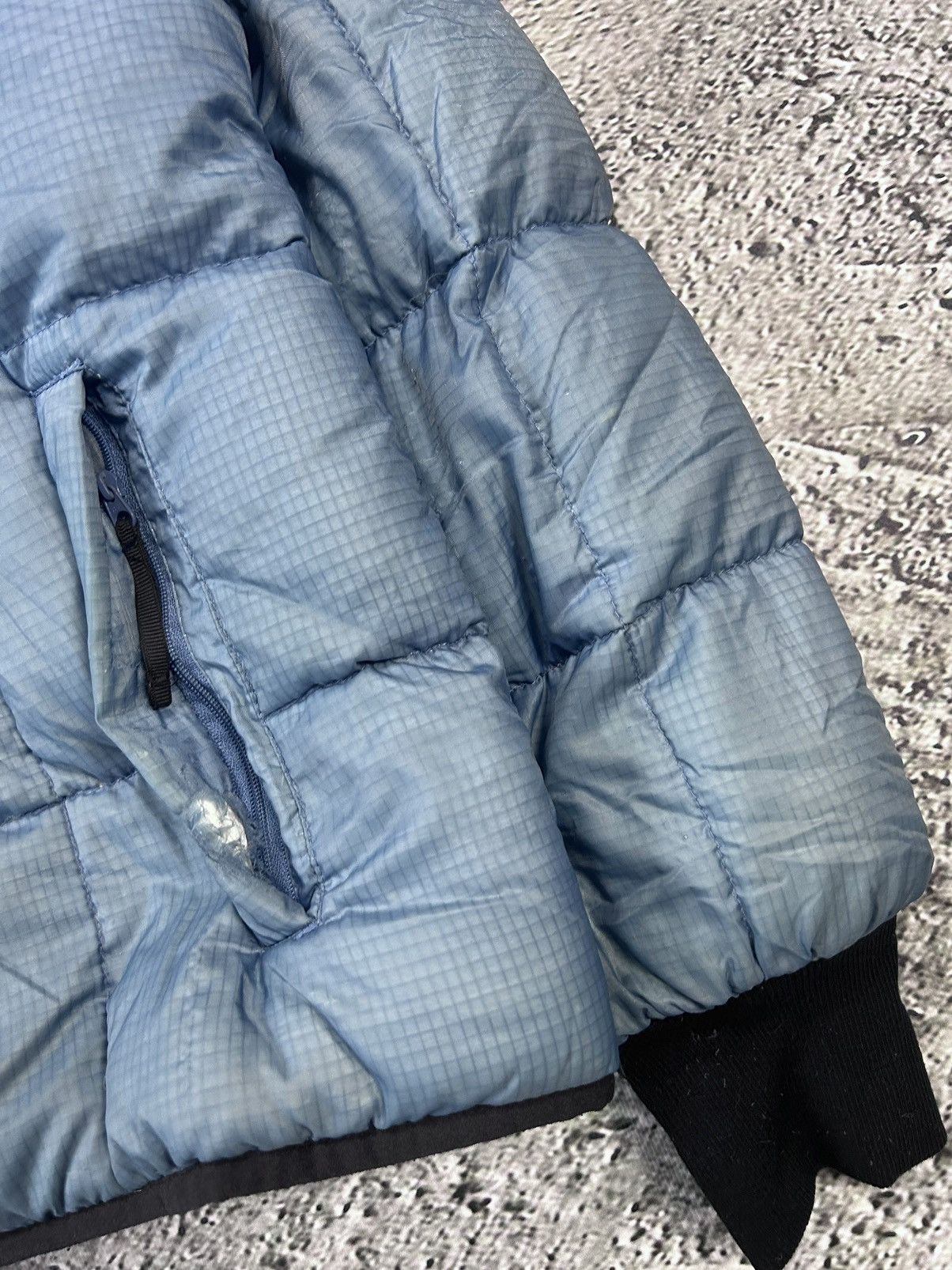 Nike Nike puffer jacket big logo baby blue vintage 90s black Size US M / EU 48-50 / 2 - 3 Thumbnail