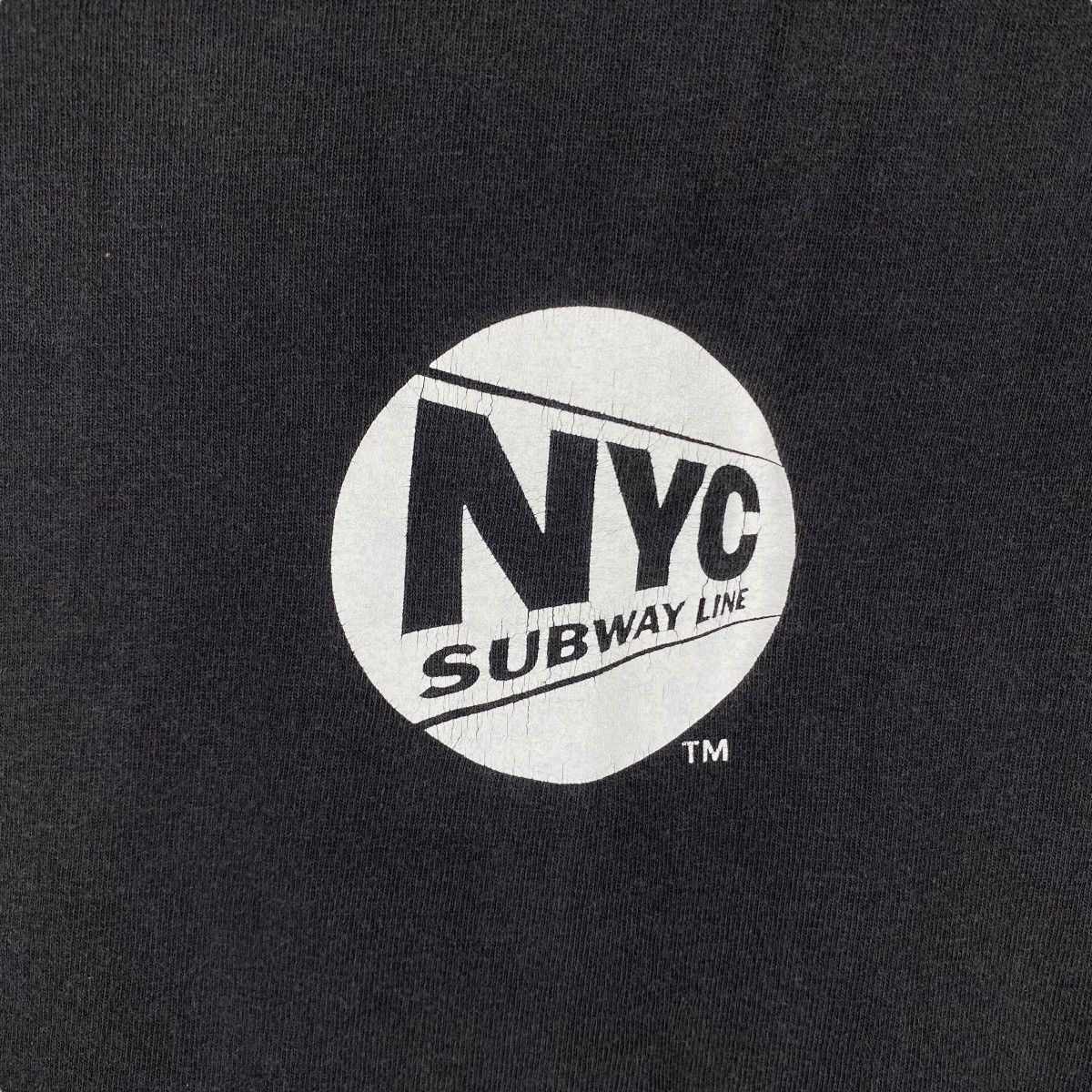 Vintage Vintage NYC SUBWAY LINE New York City Transit Faded Tee Size US M / EU 48-50 / 2 - 7 Thumbnail