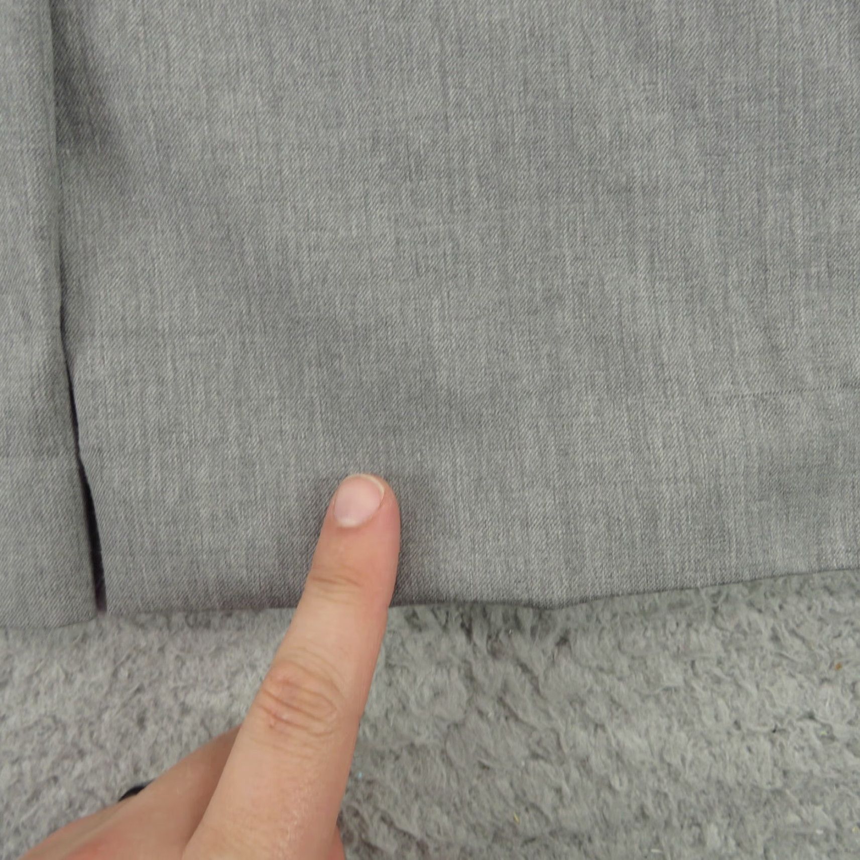 Peter Millar Peter Millar Pants Mens 36x30 Light Charcoal Grey Wool Flat Front Dress Trousers Size US 38 / EU 54 - 4 Thumbnail