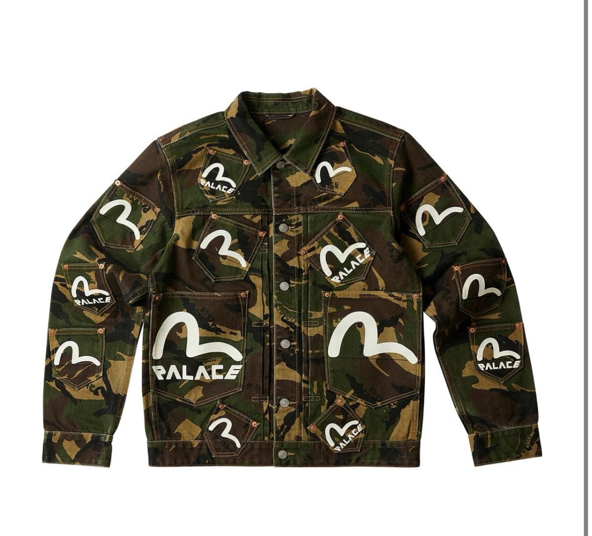Evisu × Palace PALACE EVISU TYPE ONE DENIM JACKET CAMO Size US L / EU 52-54 / 3 - 2 Thumbnail