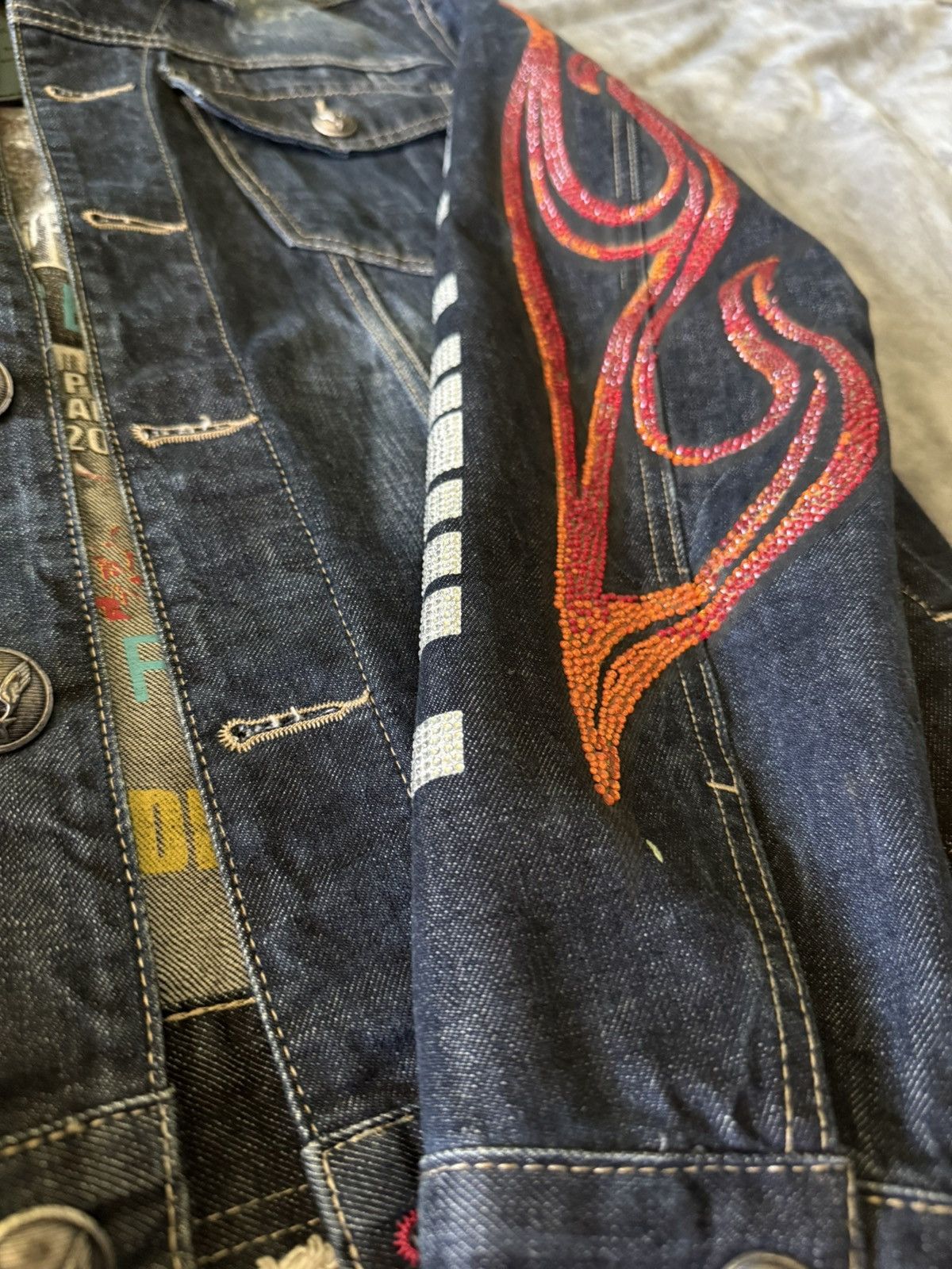 Philipp Plein Philipp Plein Denim Jacket Size US L / EU 52-54 / 3 - 4 Thumbnail