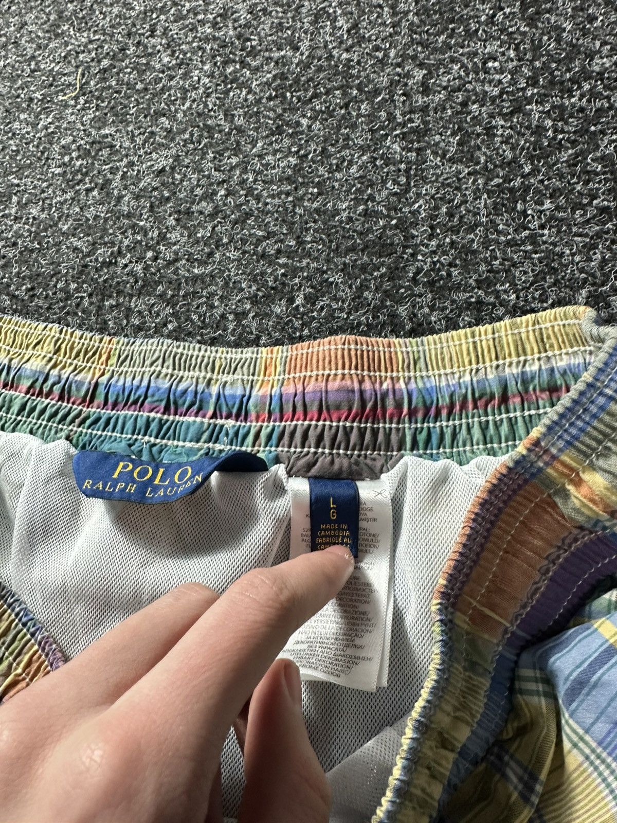 Polo Ralph Lauren × Vintage 🚨 RALPH LAUREN POLO LOGO VINTAGE SHORTS L hawaii rare Size US 33 - 5 Thumbnail