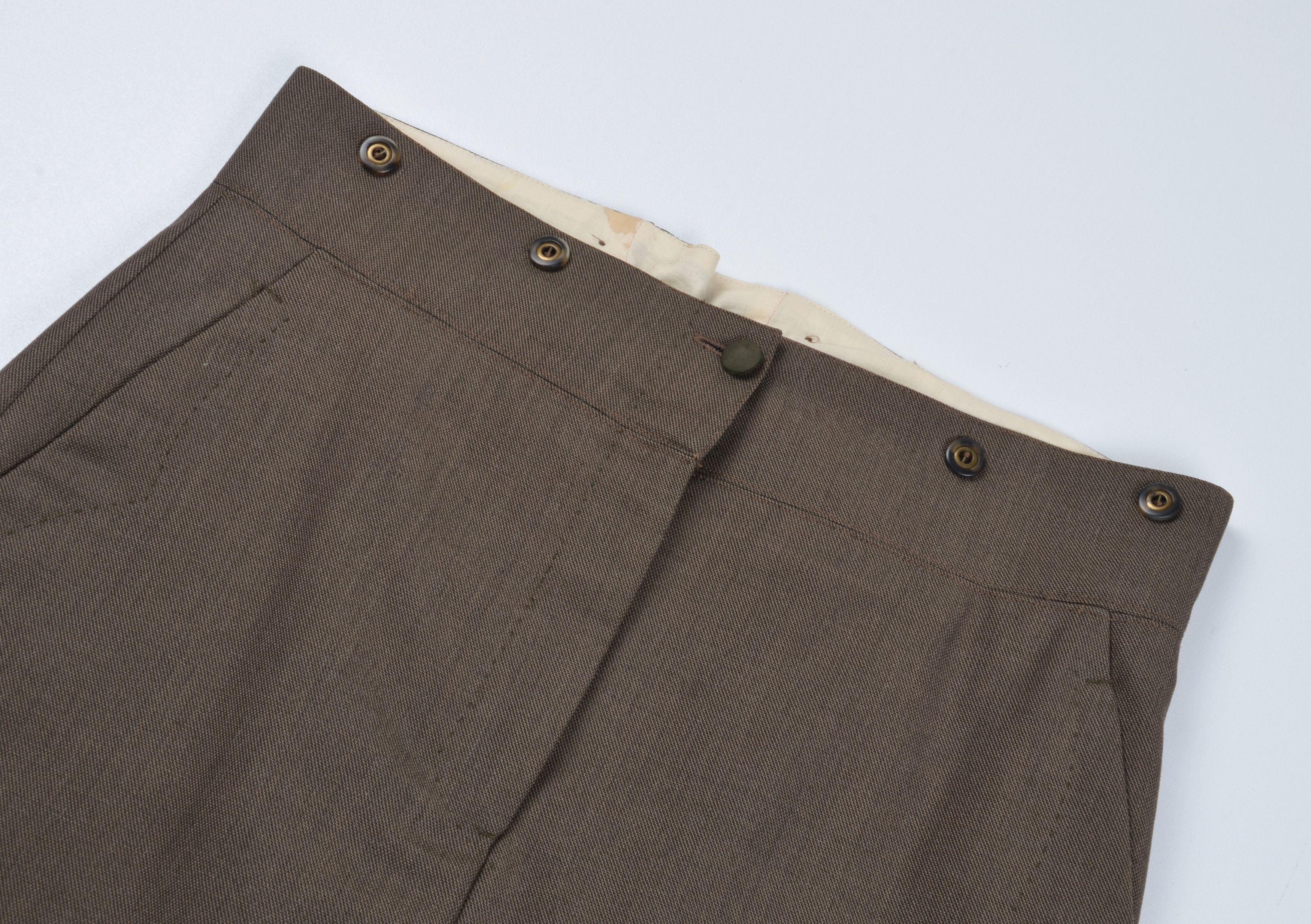 Paul Smith Vintage Paul Smith Wool Brown Straight Detailed Skirt Size 30" / US 8 / IT 44 - 5 Thumbnail