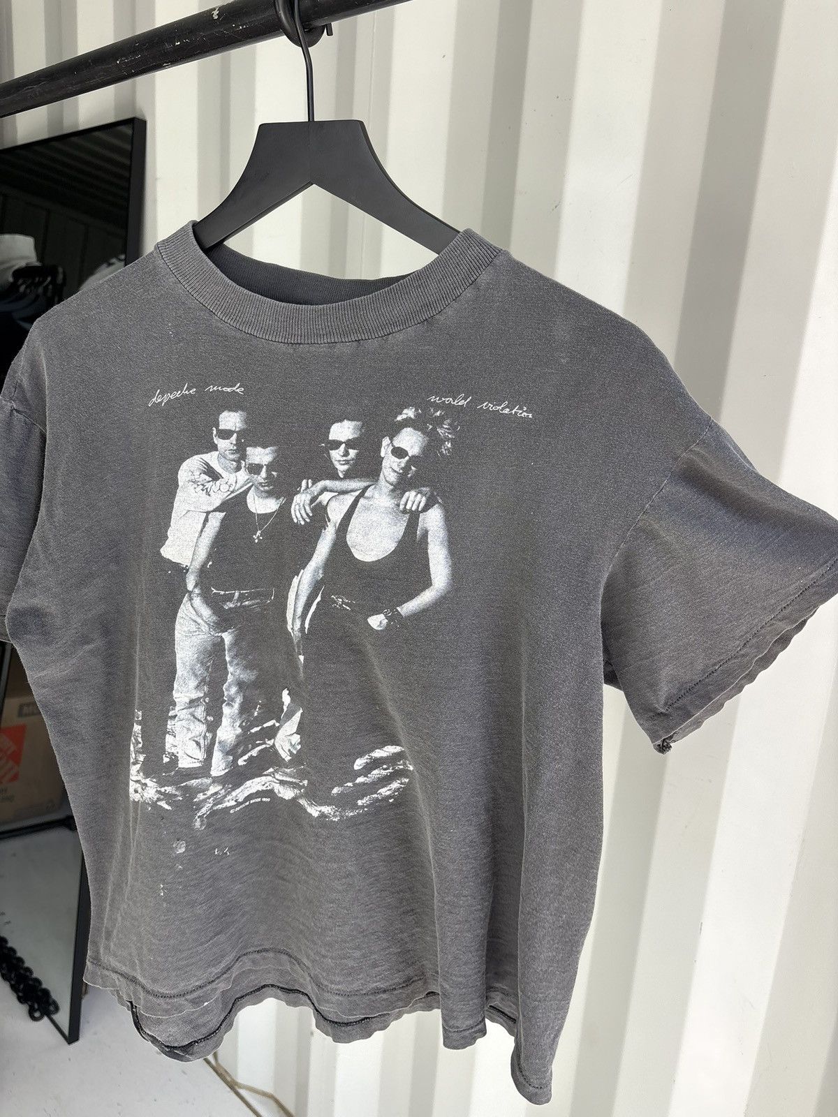 Band Tees Vintage Depeche Mode Shirt Faded Distressed Grunge Thrashed Size US M / EU 48-50 / 2 - 2 Thumbnail