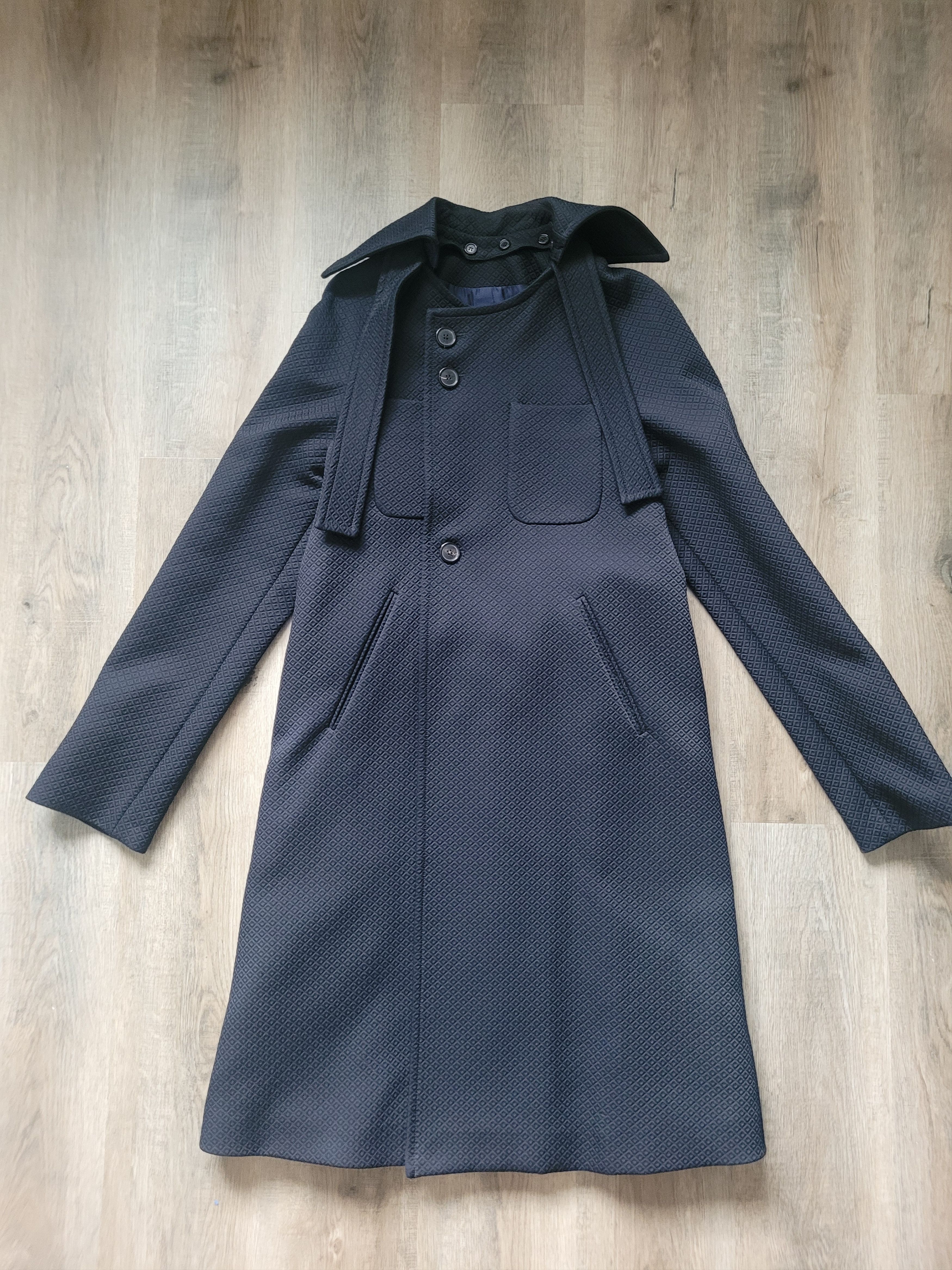 Raf Simons Raf Simons Archival Navy Trench Coat, fantastic details Size US M / EU 48-50 / 2 - 11 Thumbnail
