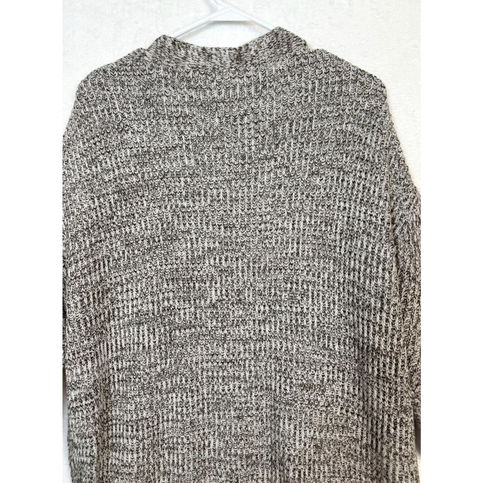 Vintage A New Day Cardigan Sweater Women’s S Long Waisted Open Front Knit V-Neck Raglan Sleeve Brown Size S / US 4 / IT 40 - 7 Thumbnail