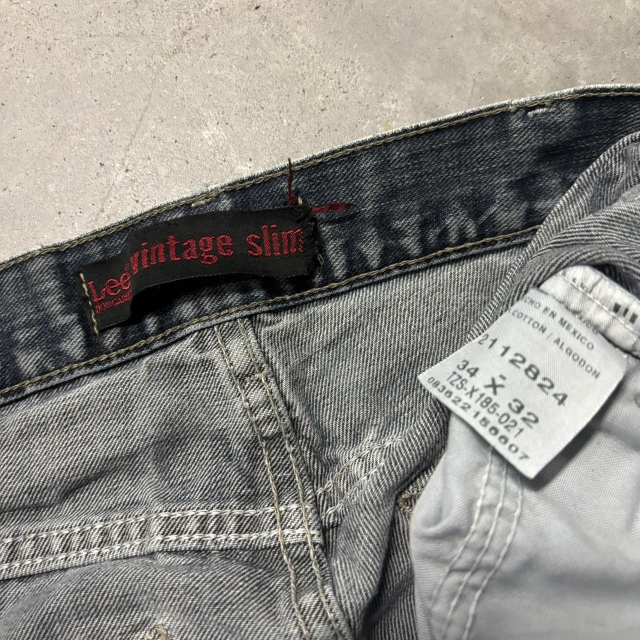 Japanese Brand × Vintage Crazy Vintage Y2K/2000s Grunge Dark Wash Denim Jeans! Size US 33 - 8 Thumbnail