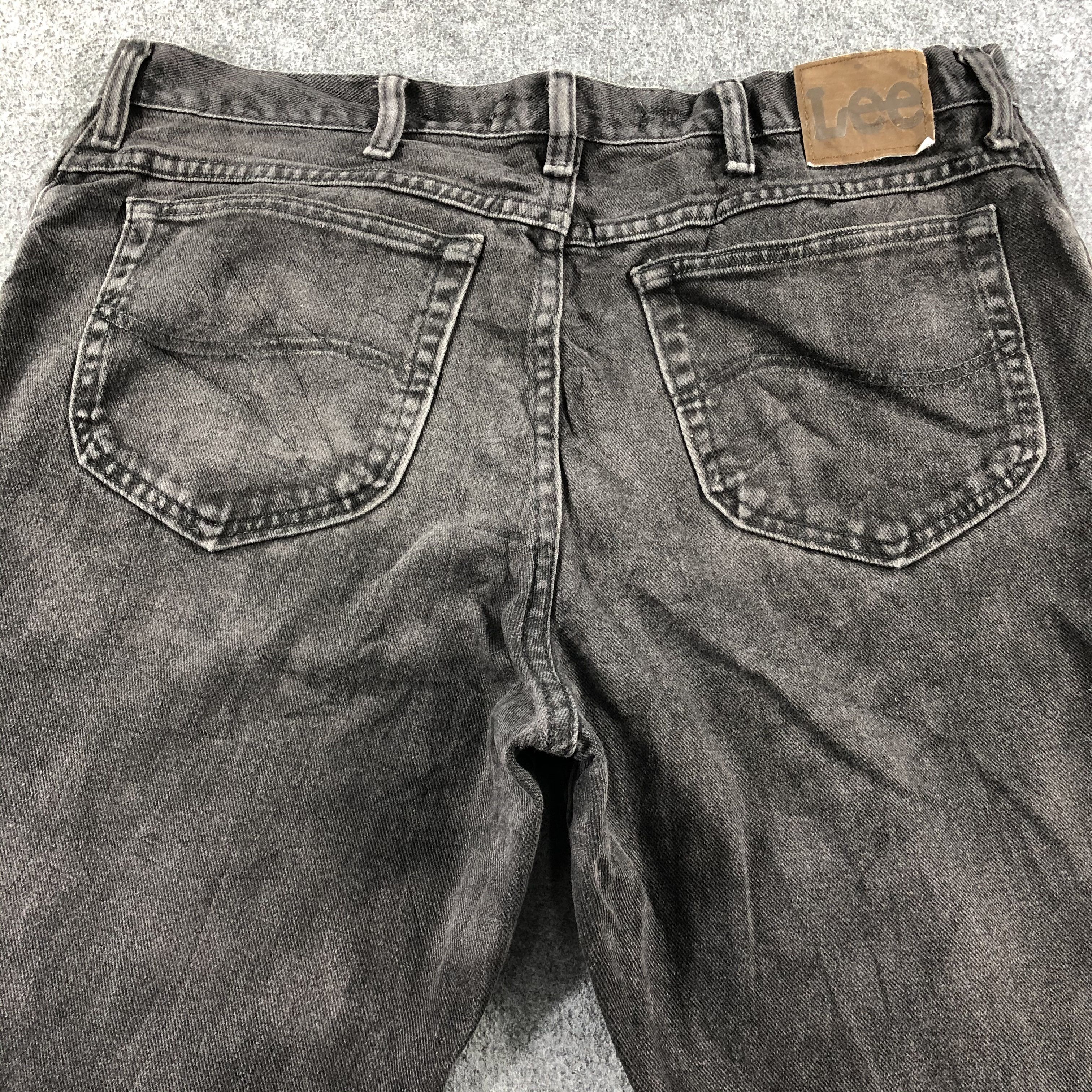 Lee × Vintage Vintage Faded Black Lee Jeans-J2583 Size US 37 - 4 Thumbnail