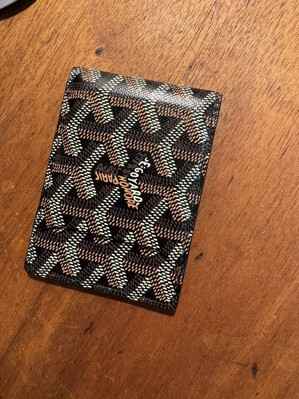 image of Goyard Victoire Insert Card Holder / Wallet in Black, Men's