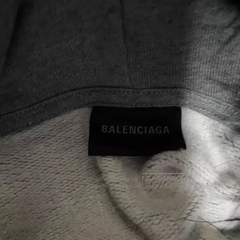 Balenciaga Balenciaga Gray Patch Letter Fur Collar Jacket Size US S / EU 44-46 / 1 - 3 Thumbnail