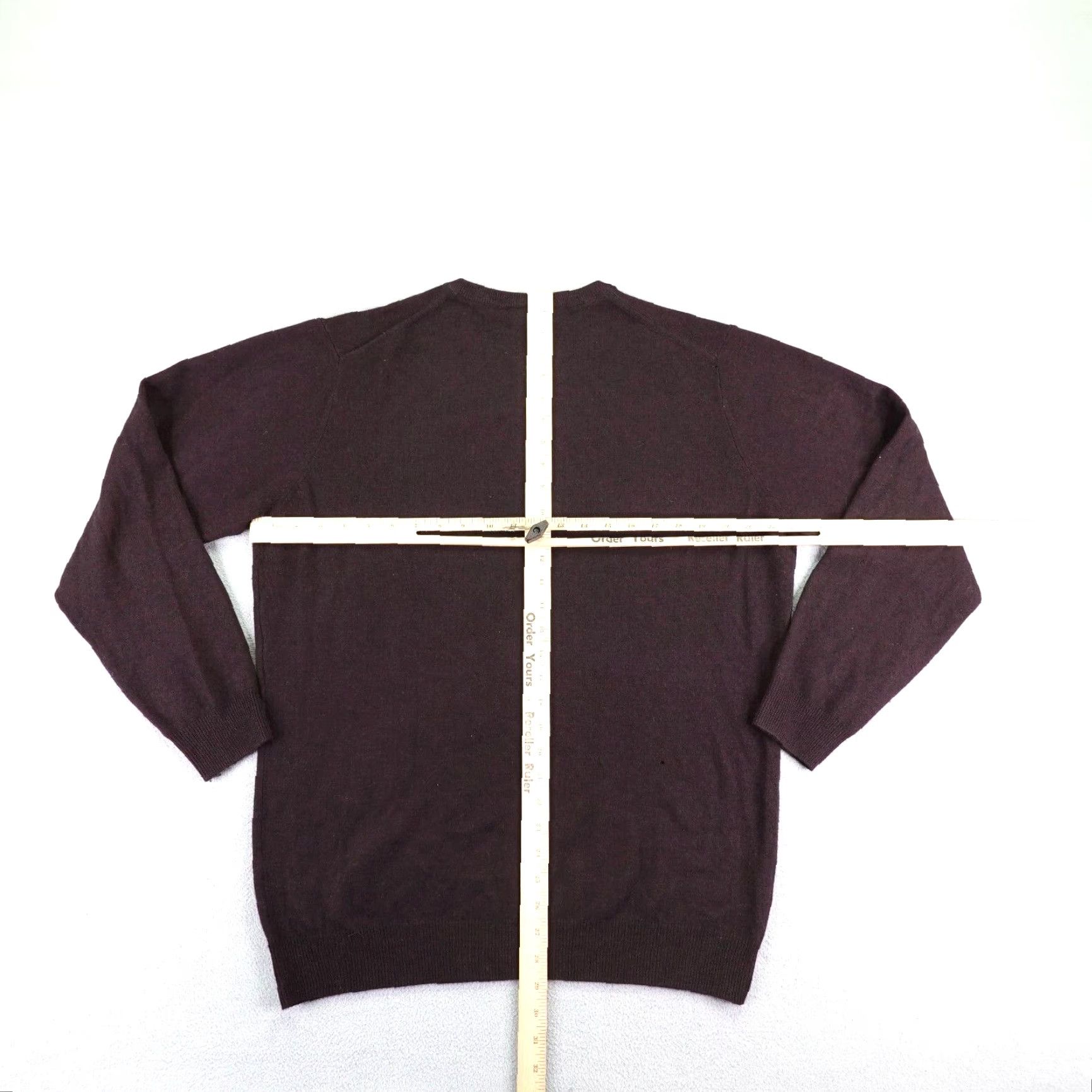 Rodd & Gunn Rodd & Gunn Men's XL Purple Merino Wool Cashmere Blend Crewneck Pullover Sweater Size US XL / EU 56 / 4 - 6 Thumbnail