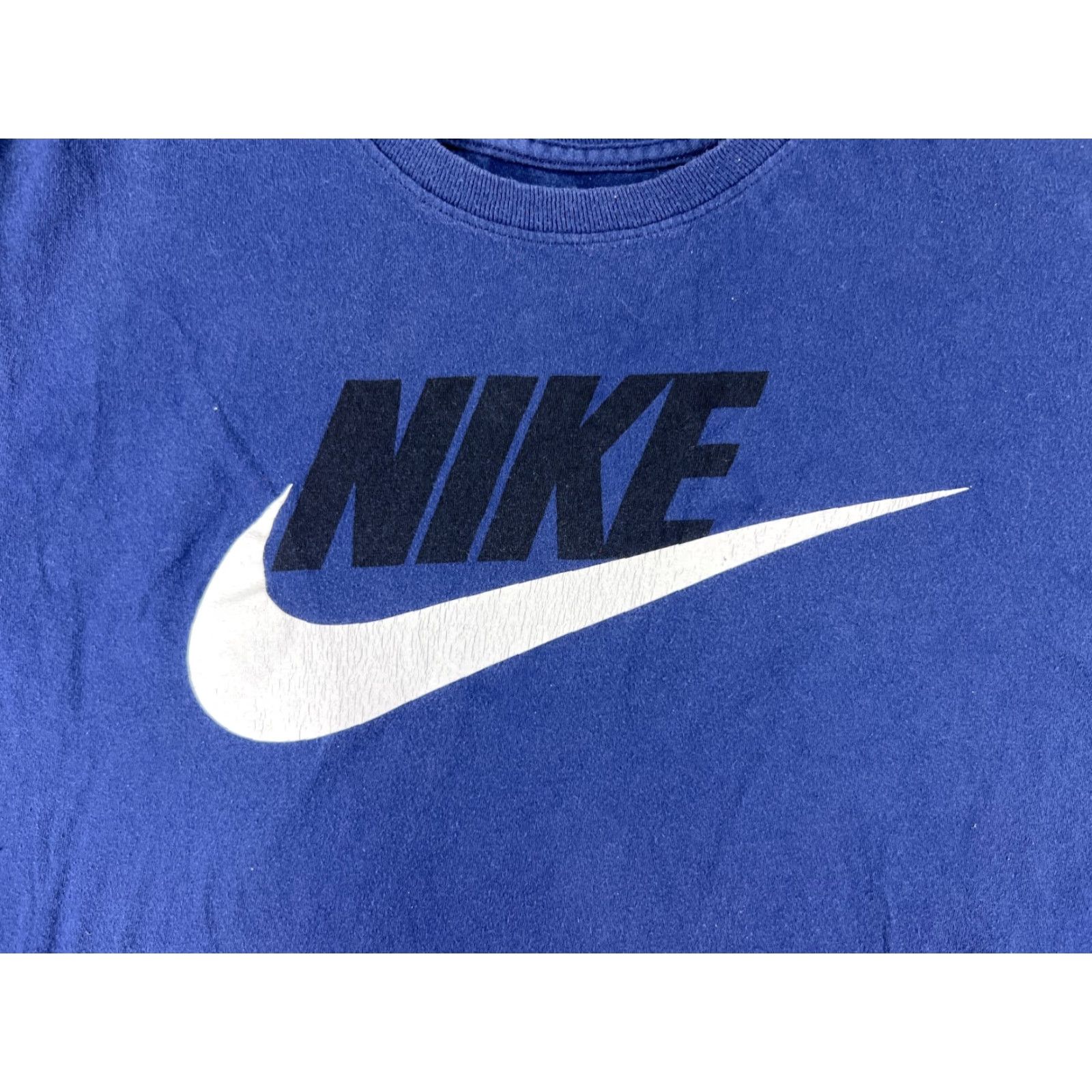 Nike Nike Shirt Men Medium Blue Spellout Swoosh Short Sleeve Crew Neck 100% Cotton US Activewear Sports Graphic Print Mens Size US M / EU 48-50 / 2 - 3 Thumbnail