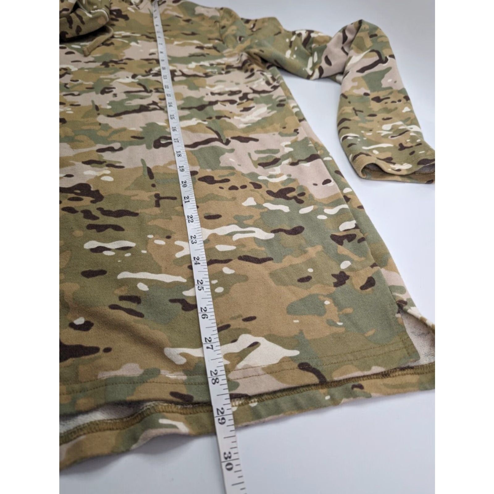 Pacsun Pacsun Hoodie Camouflage Longer Fit Pullover Sweatshirt Size L Mens Beige Multicolor Crew Neck Pullover, Colorful, Jersey Cotton Size US L / EU 52-54 / 3 - 5 Thumbnail