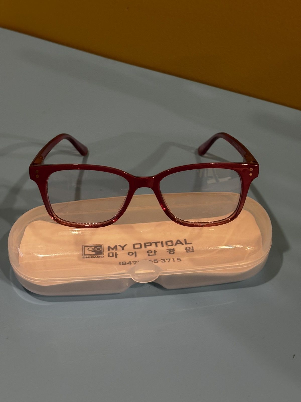 Other Dark pink non prescription glasses0139 Size ONE SIZE - 10 Thumbnail