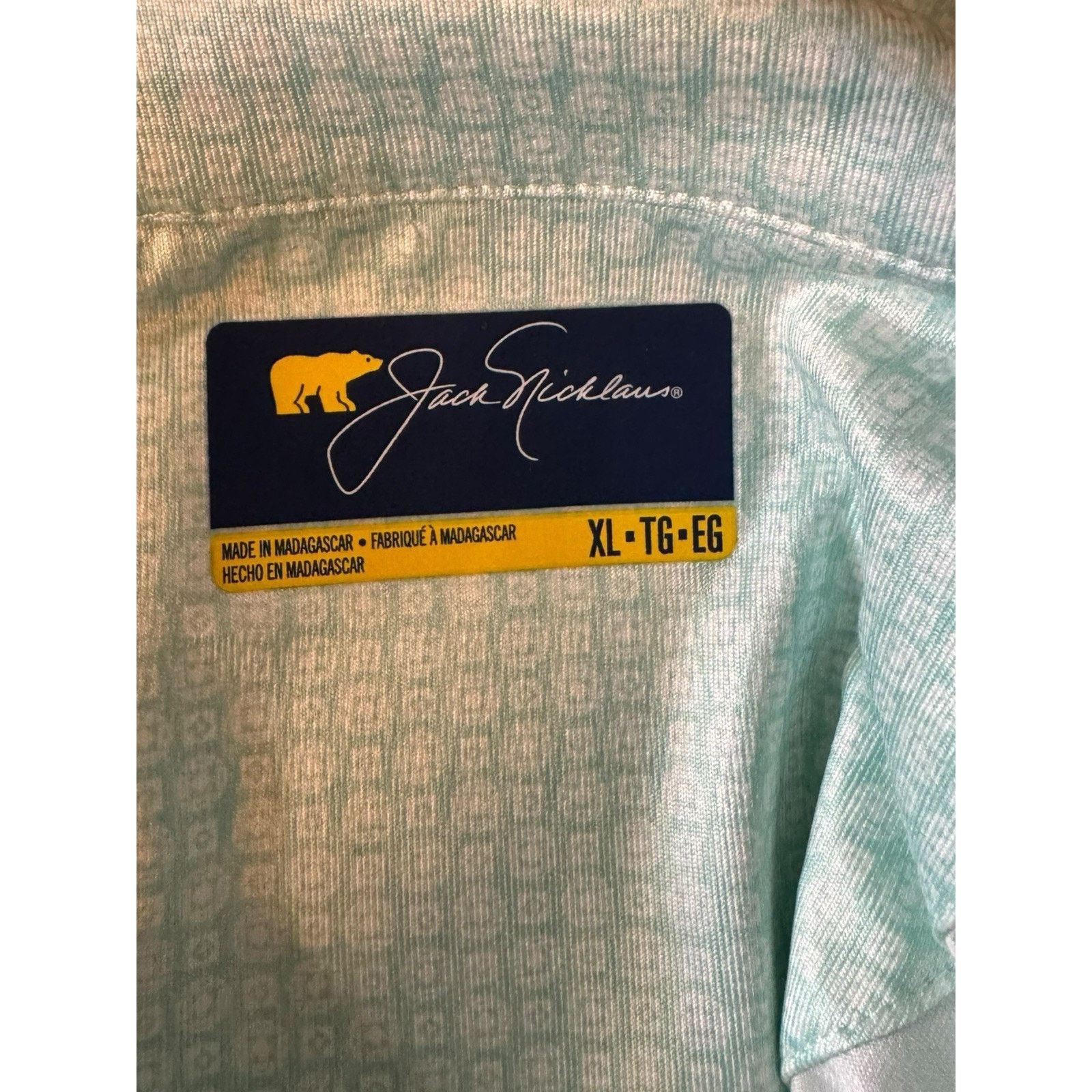 Other Jack Nicklaus NEW Aruba Blue Polo Shirt Collared Size US XL / EU 56 / 4 - 7 Thumbnail