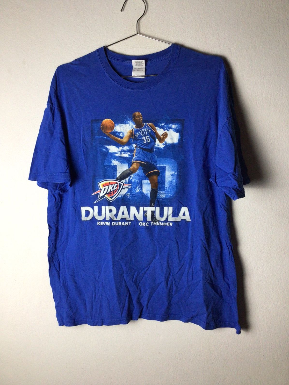 NBA × Rap Tees Kevin Durant OKC 00's Size US XL / EU 56 / 4 - 2 Thumbnail