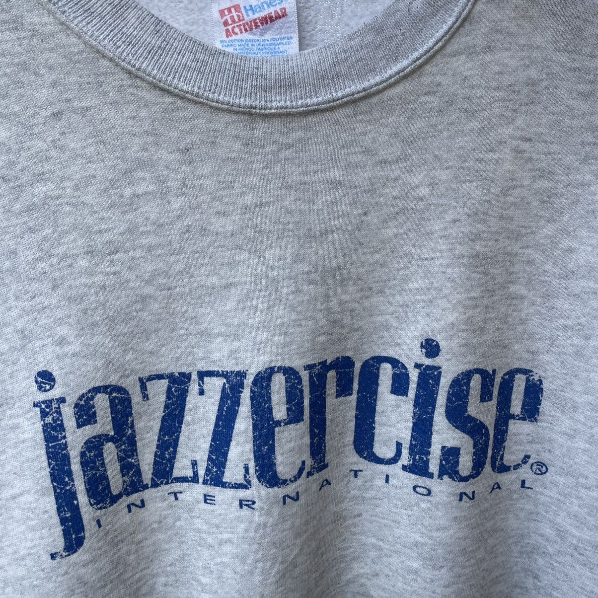 Vintage 🔥Vintage 90s Jazzercise International Distress Sweatshirts Size US M / EU 48-50 / 2 - 6 Thumbnail