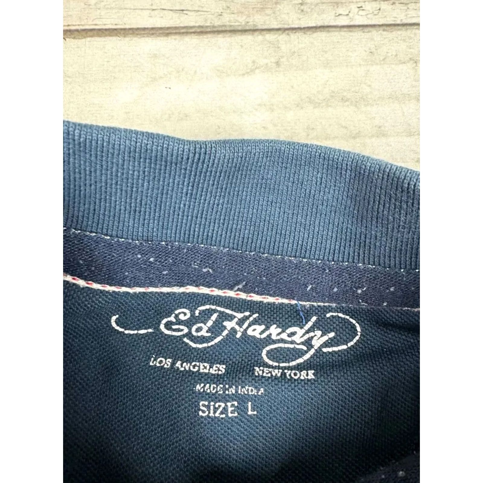 Ed Hardy VINTAGE Ed Hardy Polo Shirt Men L Blue Polo Shirts Ed Hardy Mens L Blue Size US L / EU 52-54 / 3 - 5 Thumbnail
