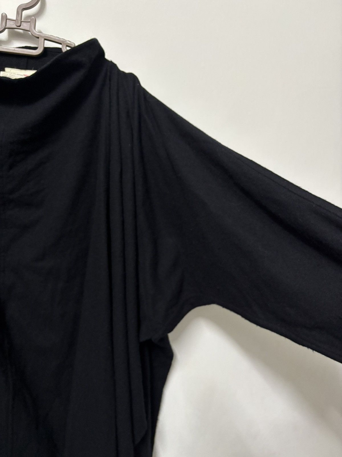 Y's × Yohji Yamamoto Y’s Yohji Yamamoto Wool Black Cabardine Oversize With Scaf Size US XXL / EU 58 / 5 - 18 Thumbnail