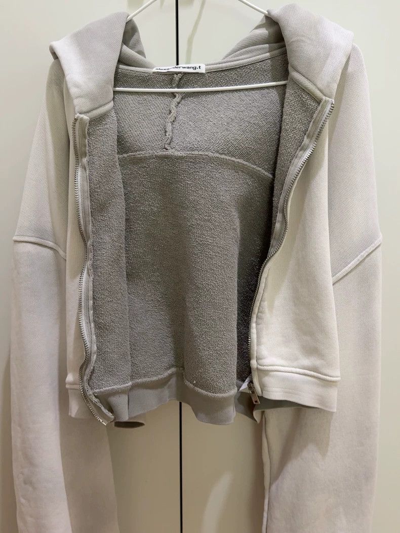 Alexander Wang Gray Zip Hoodie