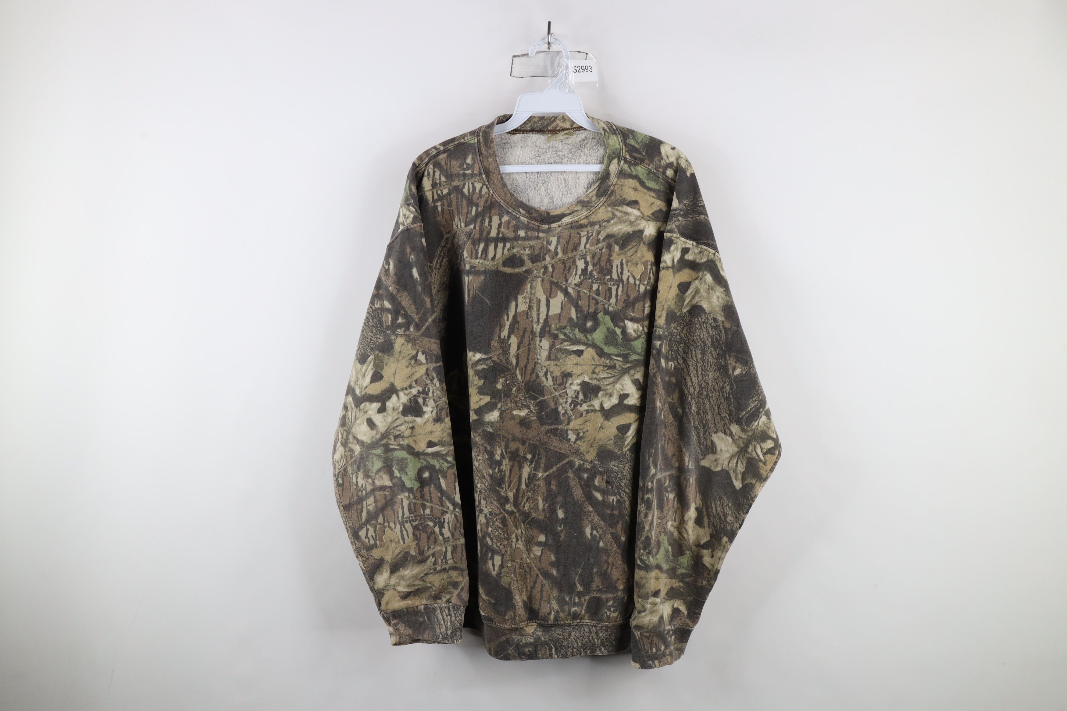 Mossy Oaks × Vintage Vintage 90s Mossy Oak Camouflage Crewneck Sweatshirt Size US XL / EU 56 / 4 - 1 Thumbnail