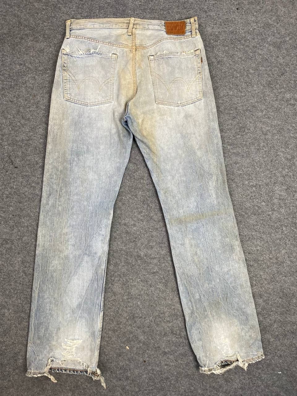 Edwin vintage edwin 505zx selvedge distressed denim Size US 34 / EU 50 - 1 Thumbnail