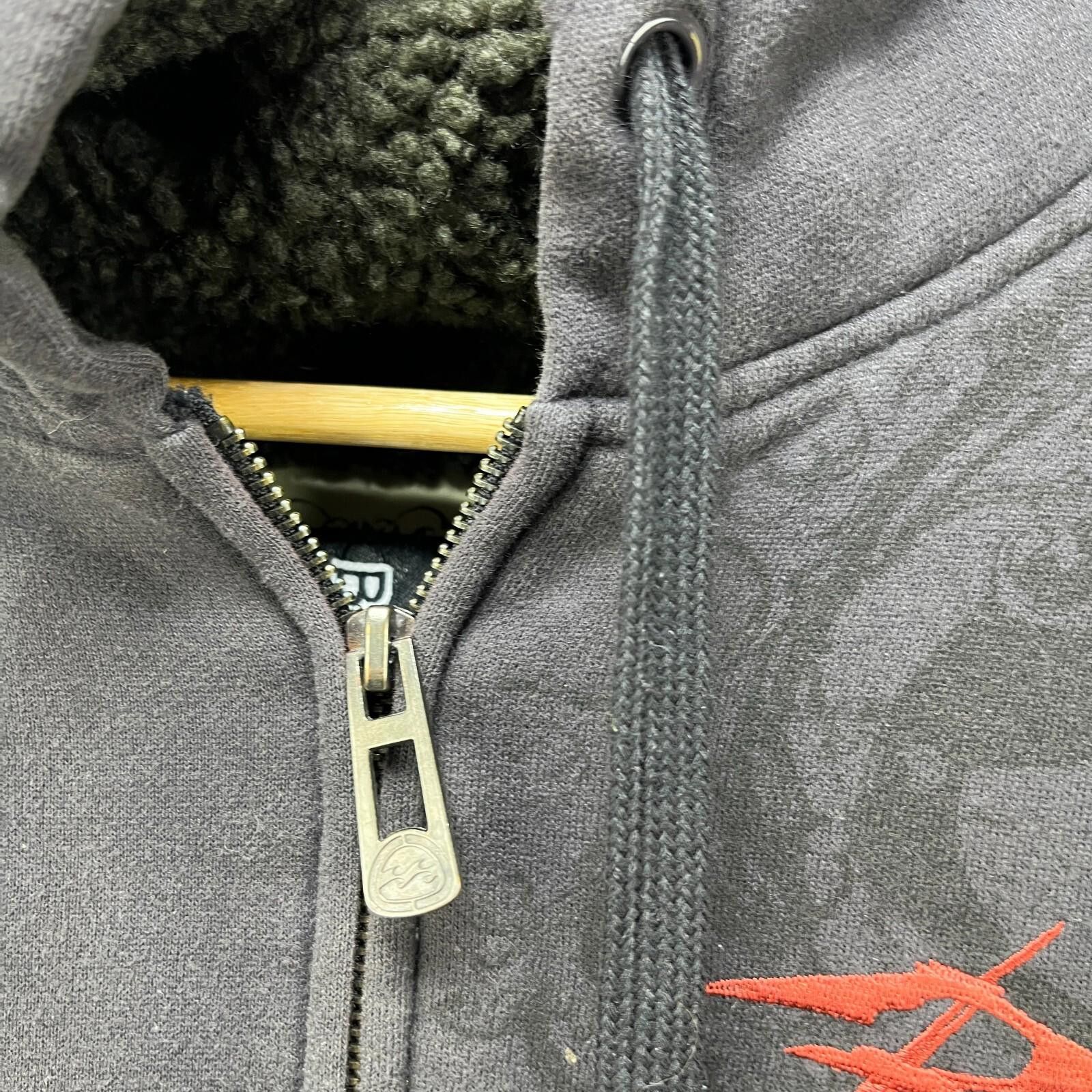 Billabong Vintage Y2K Billabong Hoodie Sherpa Lined Zip up XL Faded Size US XL / EU 56 / 4 - 4 Thumbnail