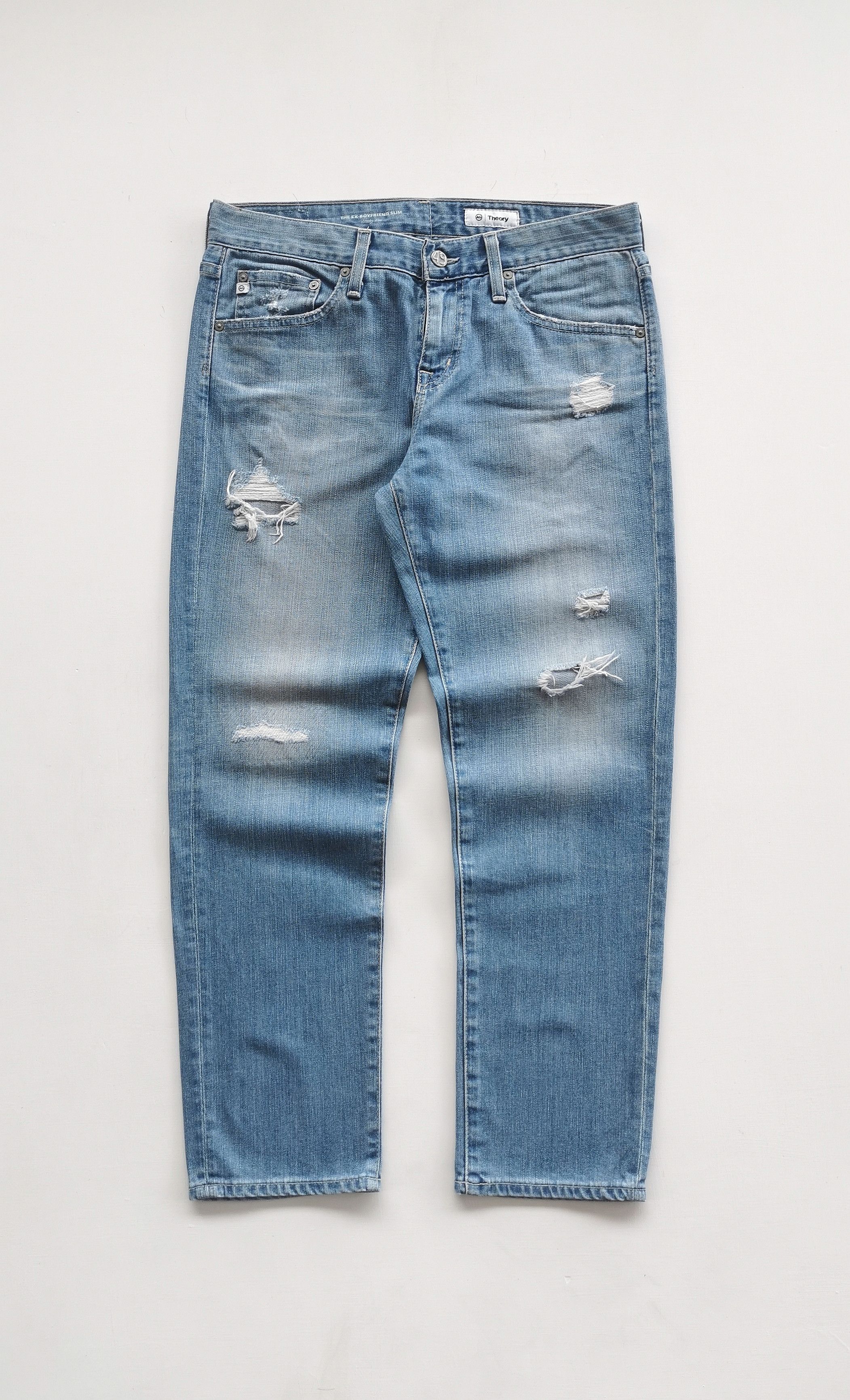 AG Adriano Goldschmied AG Adriano Goldschmied x Theory Distressed Womens Jeans Size 32" / US 10 / IT 46 - 1 Thumbnail
