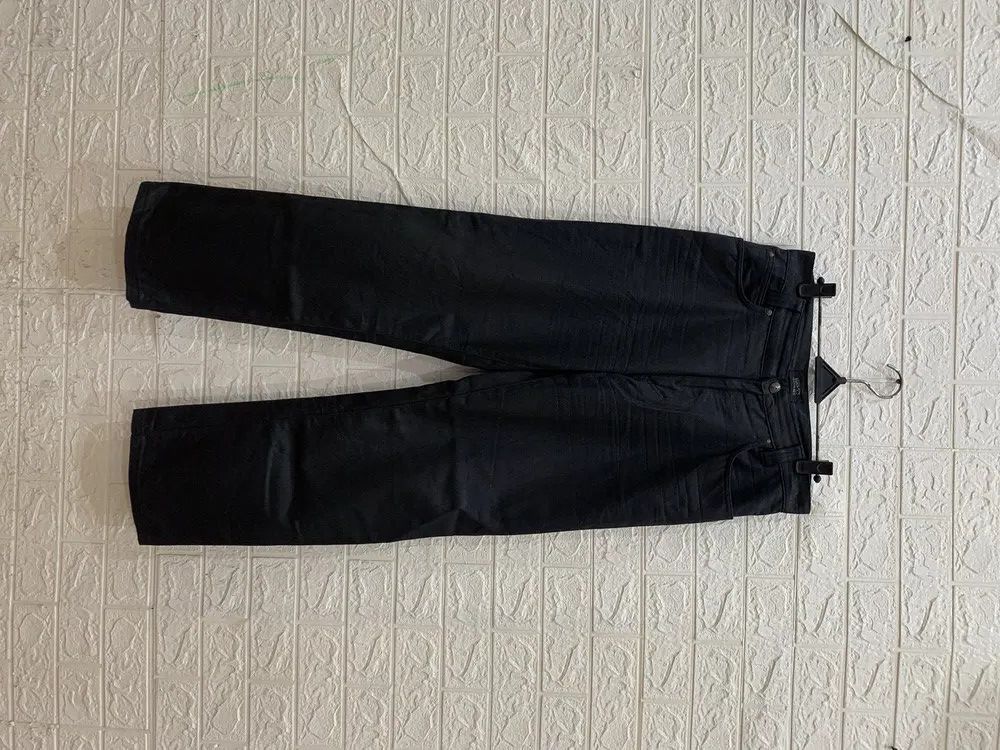Versace Vintage Versace black wax denim pants Size US 31 - 6 Thumbnail