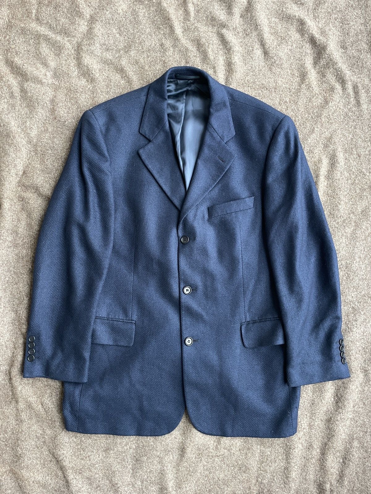Ermenegildo Zegna Hugo Boss Silk-Cashmere Ermenegildo Zegna Blazer Jacket Size 52R - 1 Thumbnail