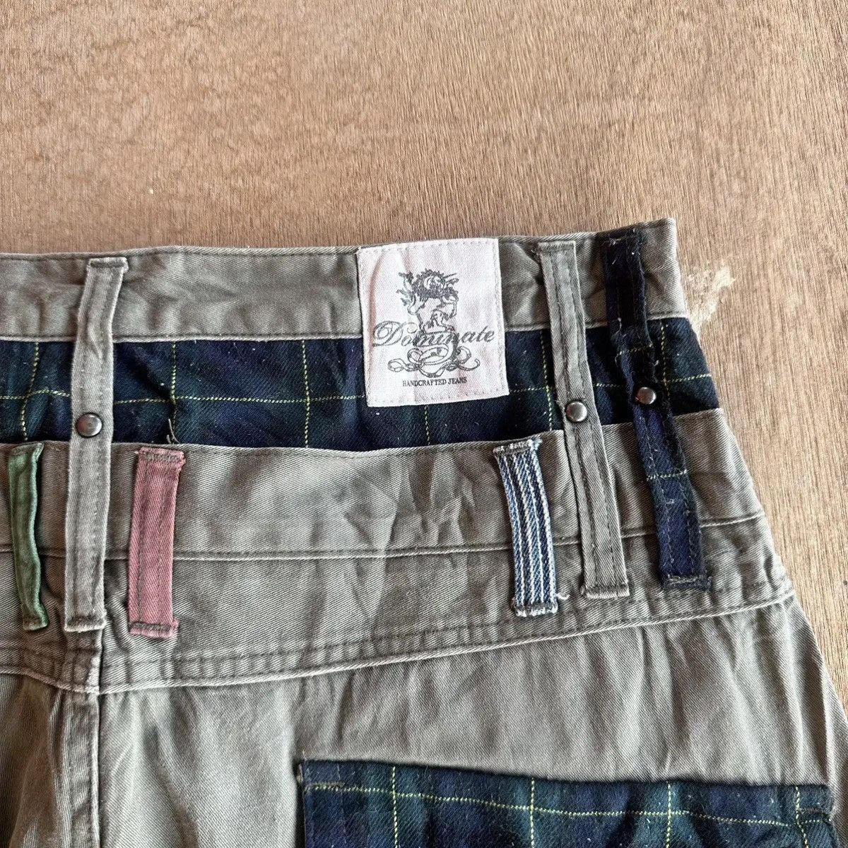 Hysteric Glamour RARE💥DOMINATE HANDCRAFT DOUBLEWAIST BANANA CURVED LEG PANTS Size US 33 - 10 Thumbnail