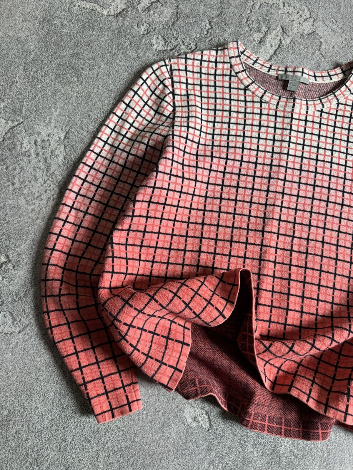 Cos × Designer COS S multicolour Chekered sweater jumper pullover knitwear Size S / US 4 / IT 40 - 3 Thumbnail