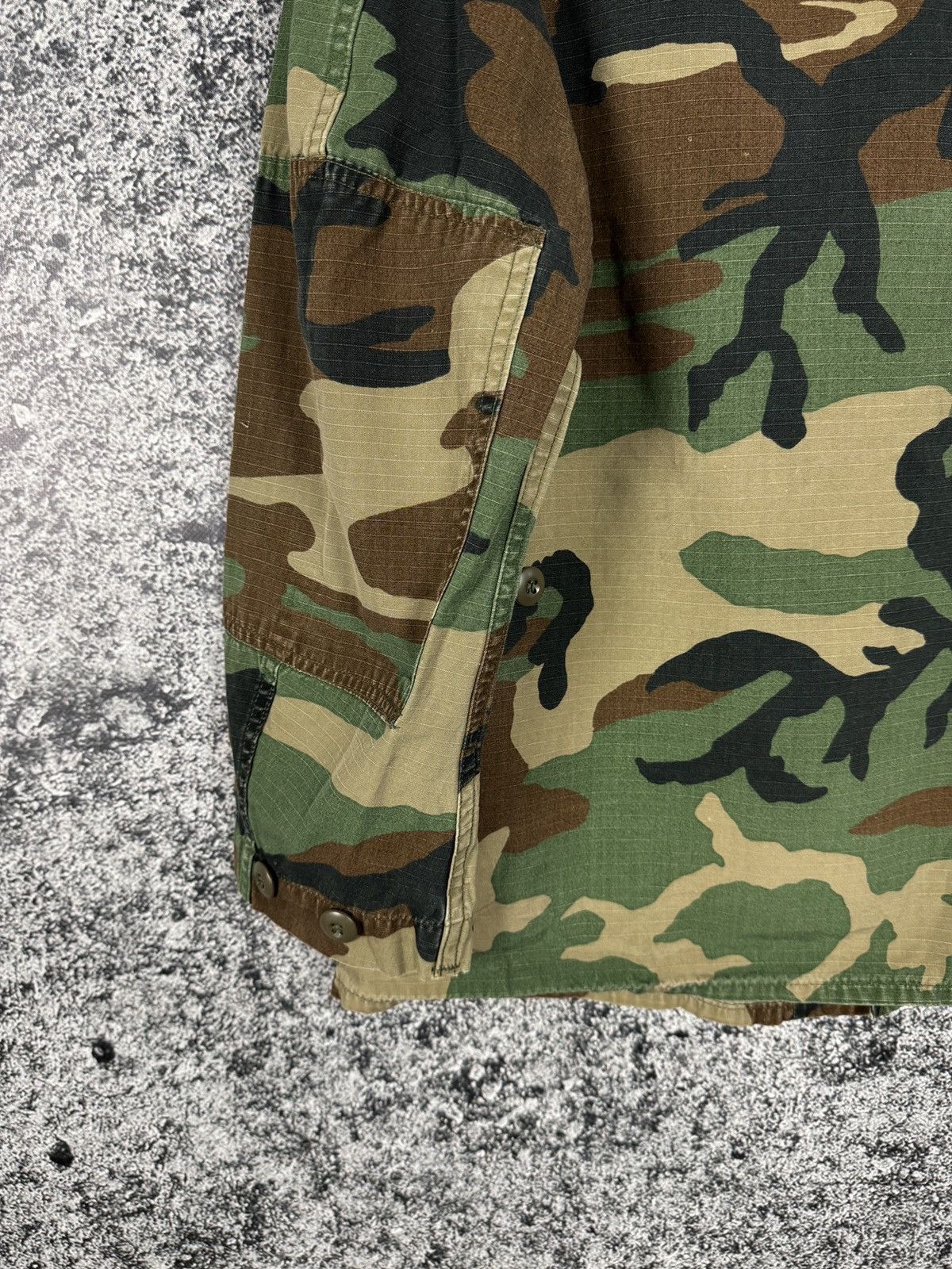 Vintage US ARMY Military Combat Camo Jacket Shirt U.S. Air Force Size US S / EU 44-46 / 1 - 14 Thumbnail