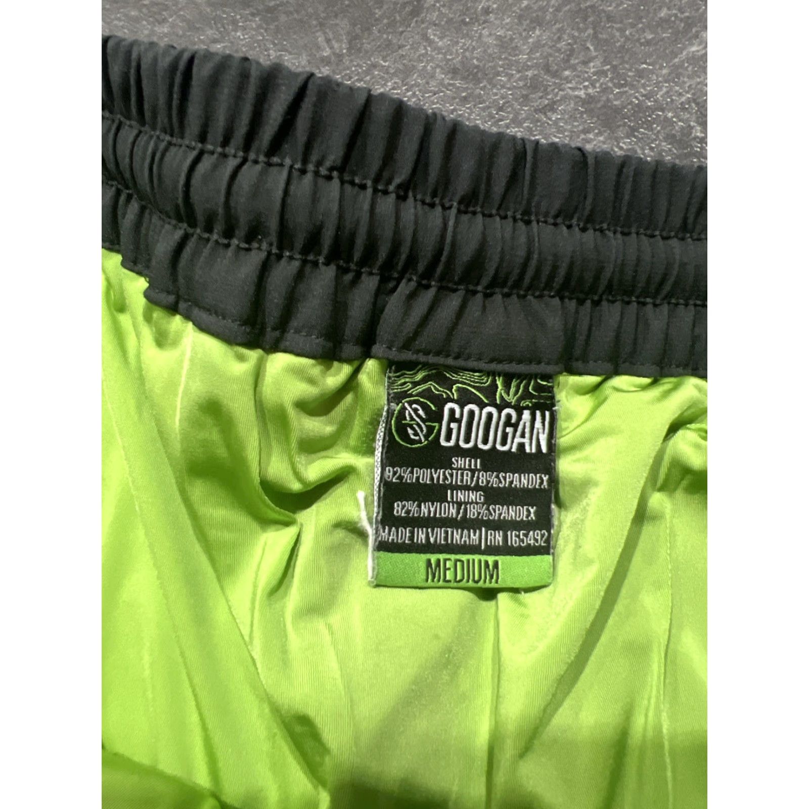 Vintage Googan Swim Trunks Bottom Men M Black Fish Pattern Medium Size US 31 - 4 Thumbnail