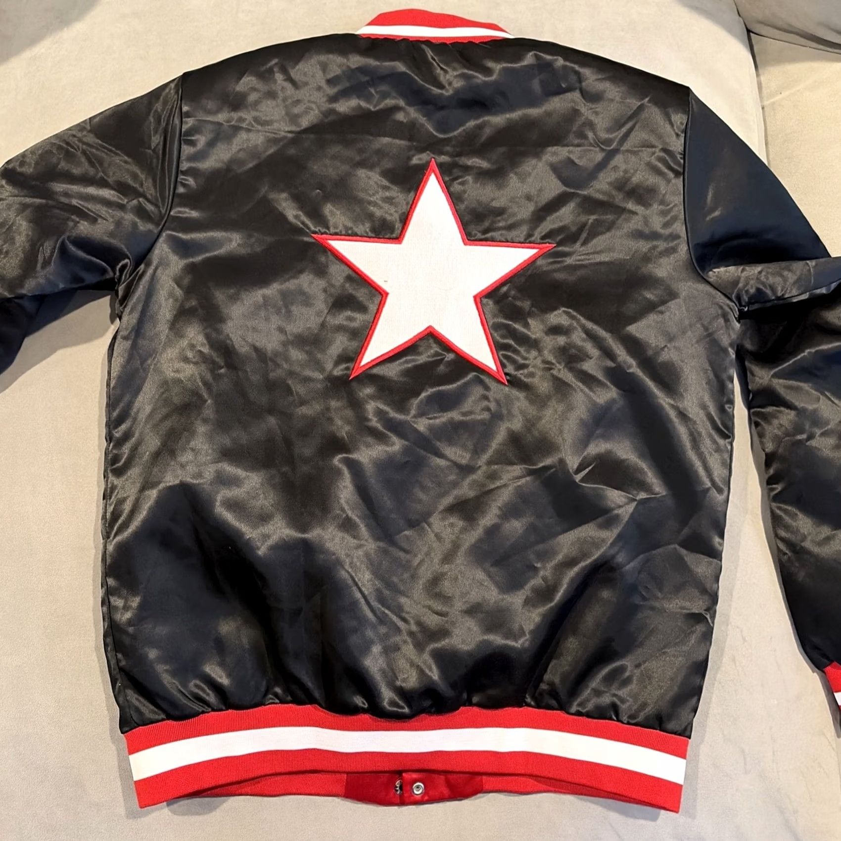Vintage VINTAGE RARE POPPINGTON CLOTHING COMPANY DAMON DASH CEO JACKET XL Bomber Jacket Black Men's XL Size US XL / EU 56 / 4 - 7 Thumbnail