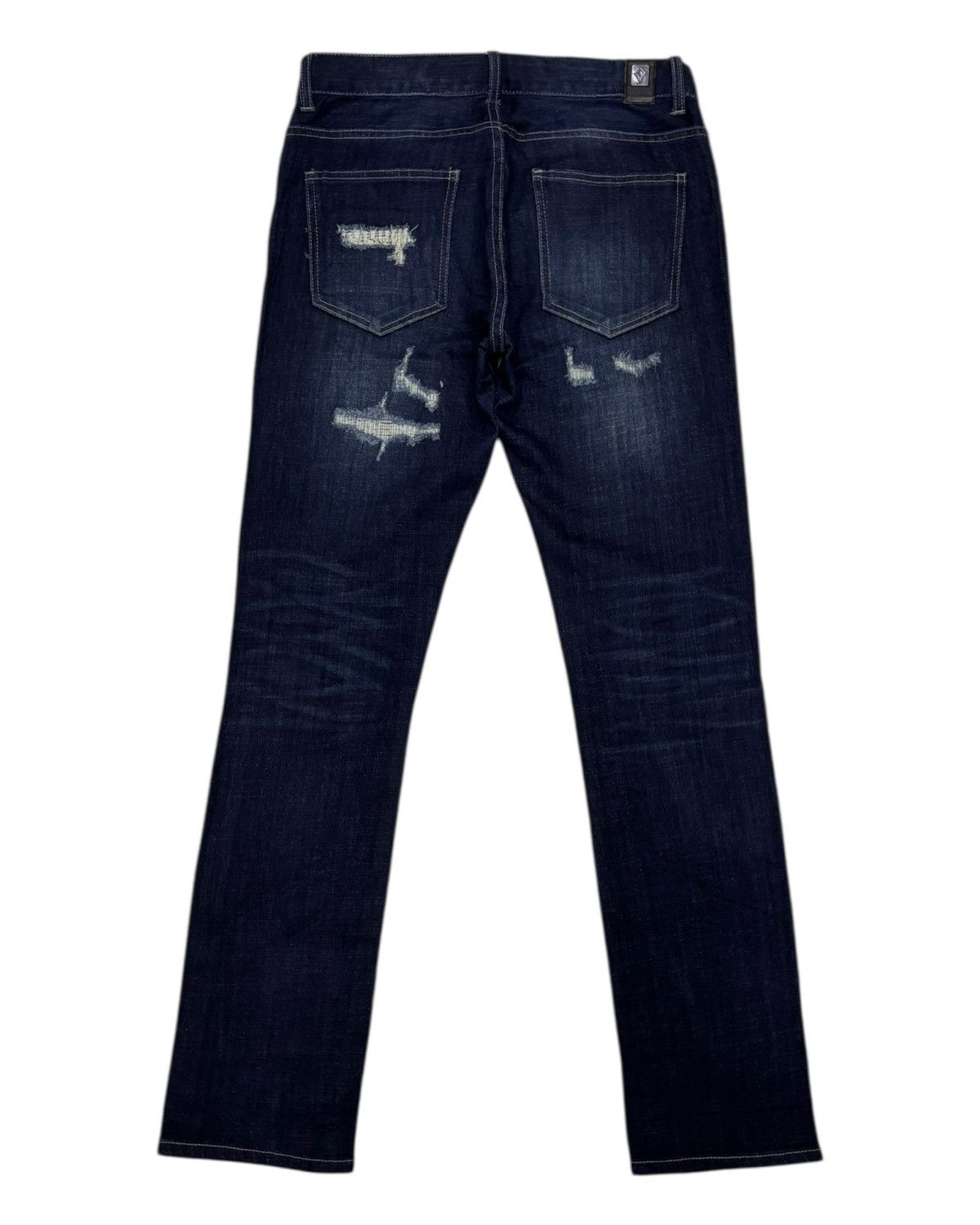 Japanese Brand Regius Evolution Boro Patchwork Distressed Denim Jeans Size 31" - 9 Thumbnail