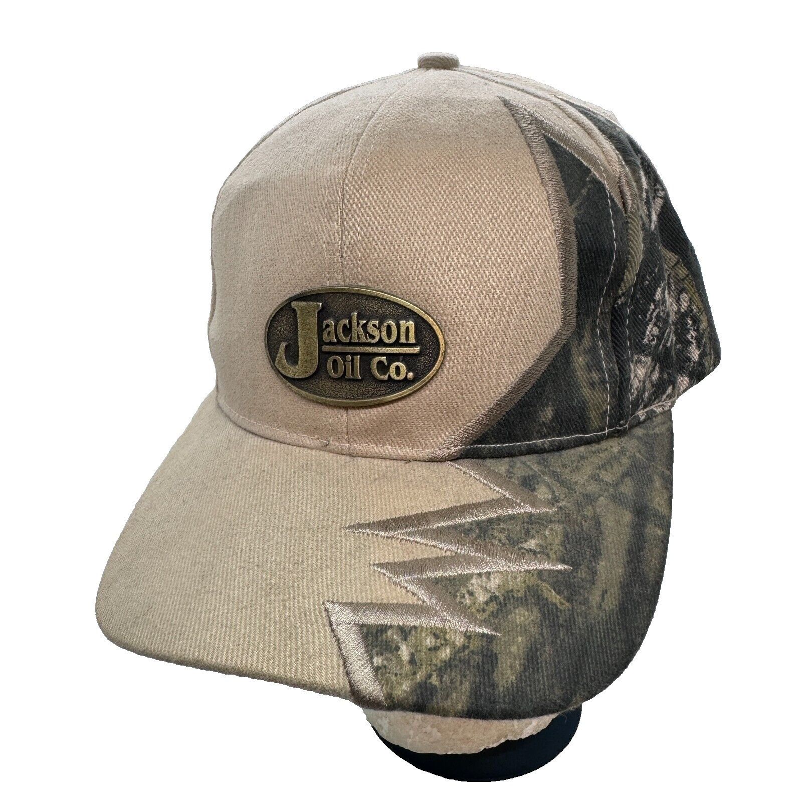 Other Jackson Oil Co. Camo Shark Teeth Strapback Hat Cap Medallion Size ONE SIZE - 1 Thumbnail