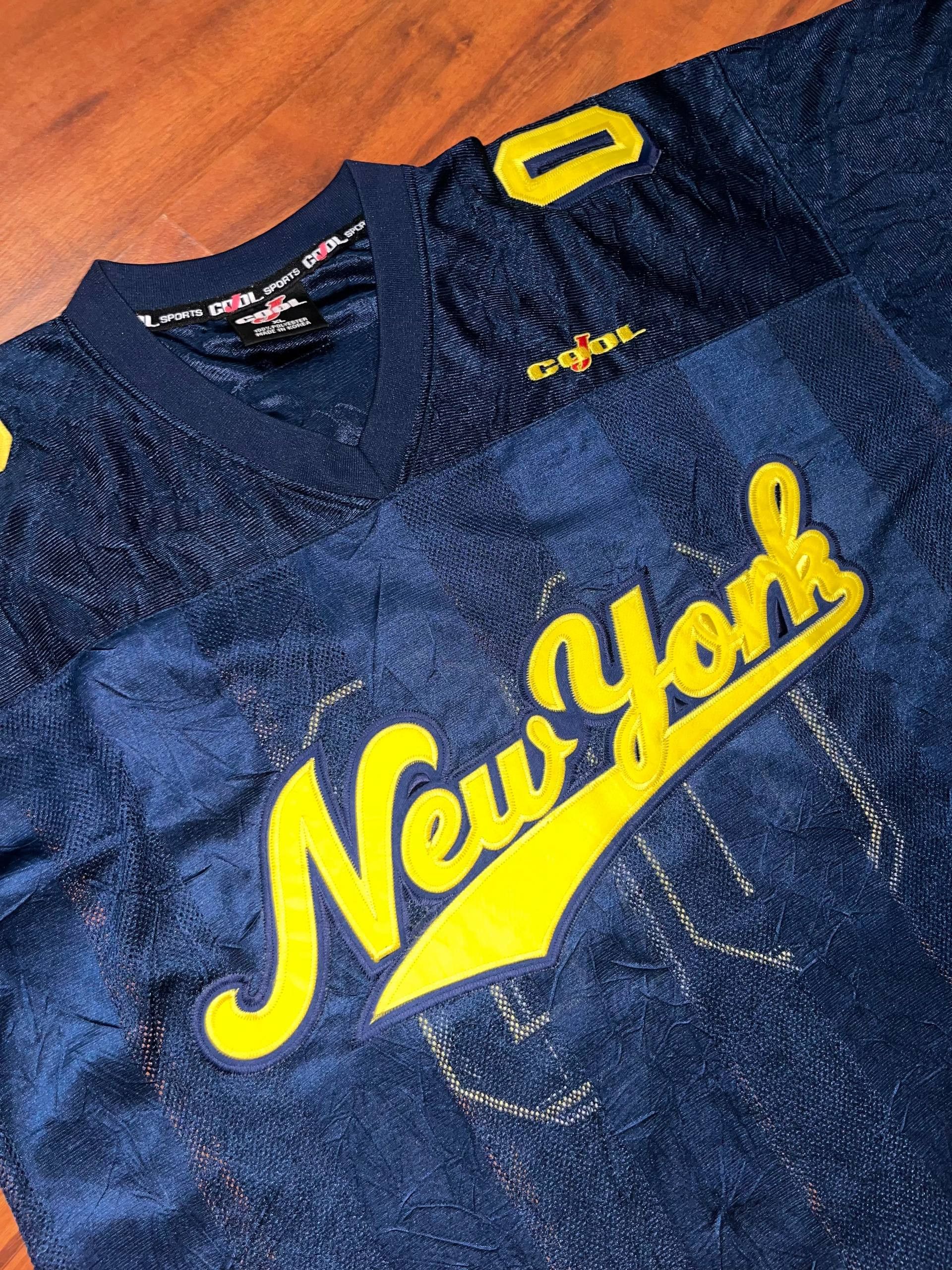 Vintage Vintage 90’s New York Baggy Jersey #00 Size US XXL / EU 58 / 5 - 5 Thumbnail