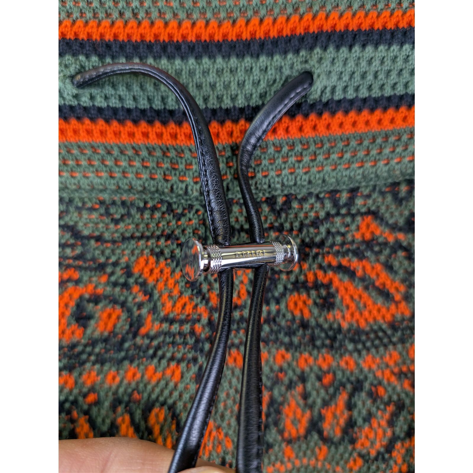Amiri o1rshd1 Q:2 / Bandana B-Ball Sweatpants in Green/Orange Size US 32 / EU 48 - 6 Thumbnail