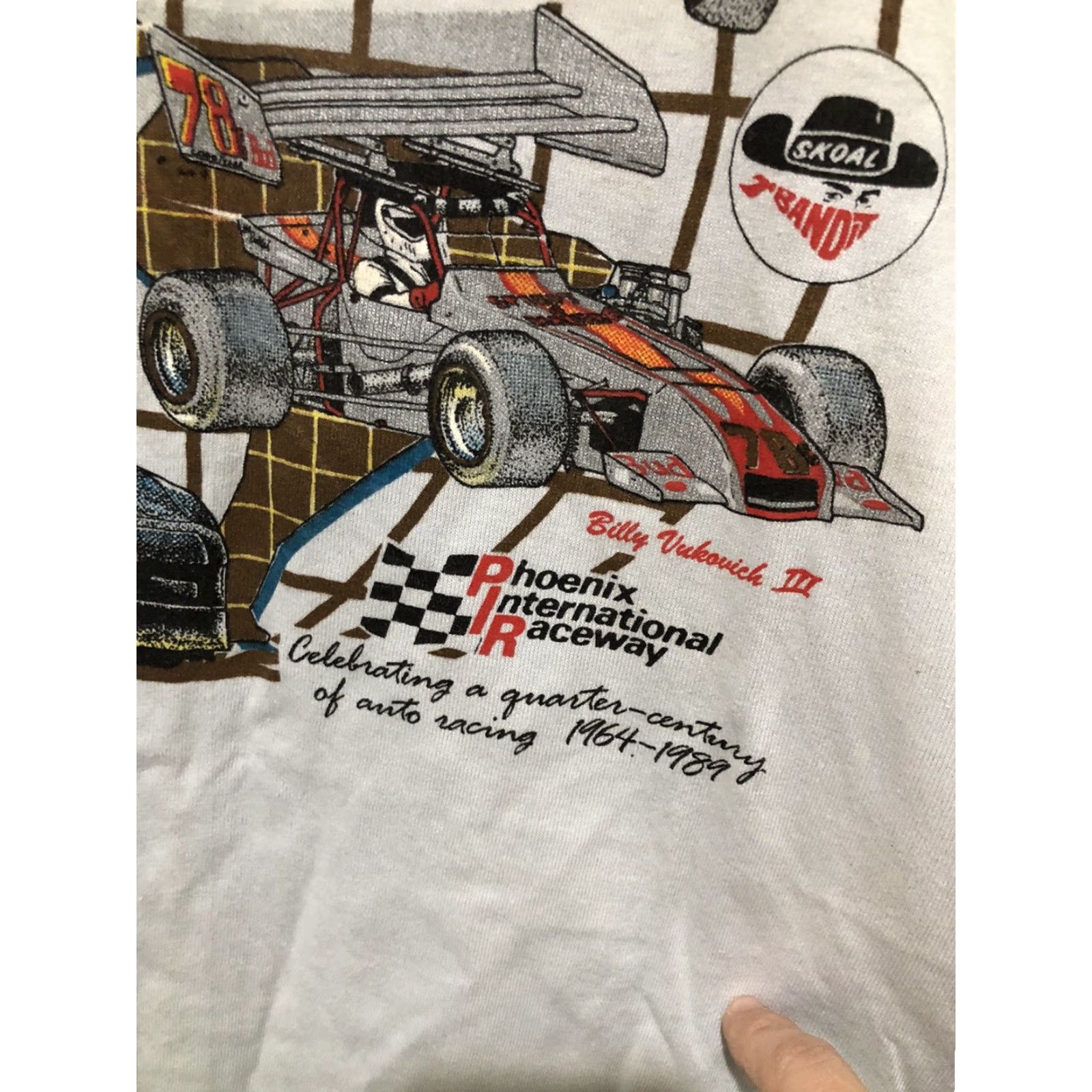 Vintage VINTAGE 1989 12th Copper World Classic PIR Skoal Bandit T Shirt M Racing Cars Shirts Cars Mens Grau? Size US M / EU 48-50 / 2 - 3 Thumbnail