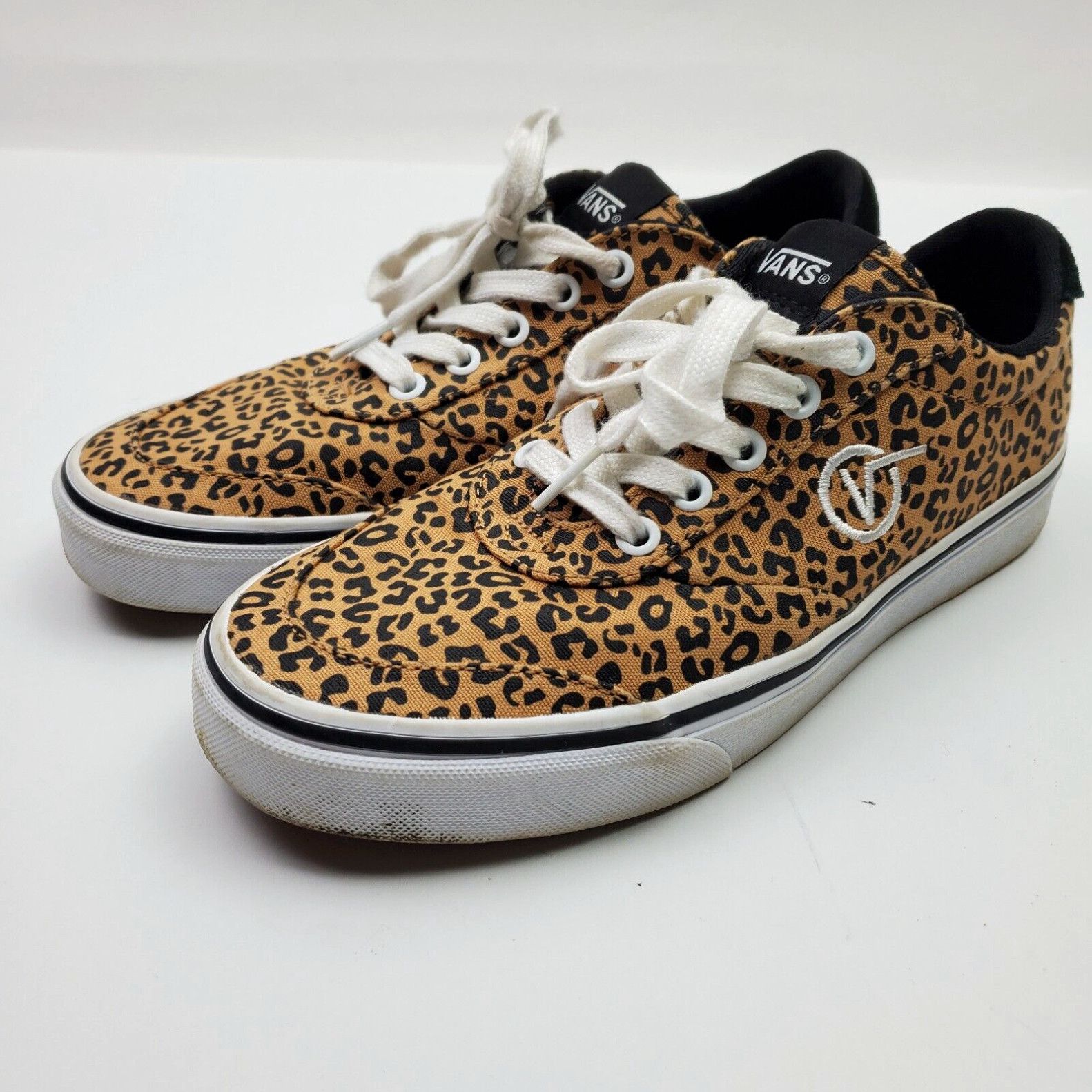 Vans Vans Shoes Womens 7.5 Leopard Print Lace Up Animal Pattern Low Top Sneaker Grailed