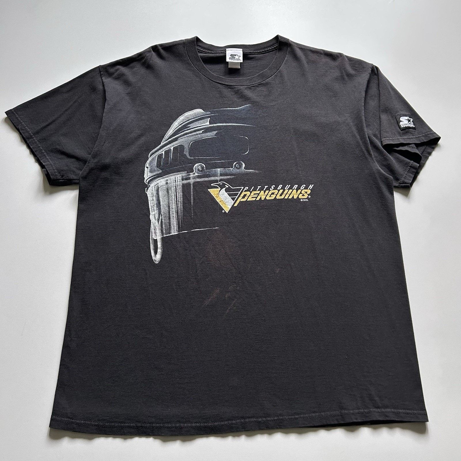 NHL Vintage Pittsburgh Penguins T-Shirt XXL 90s NHL Starter Rare Size US XXL / EU 58 / 5 - 1 Thumbnail