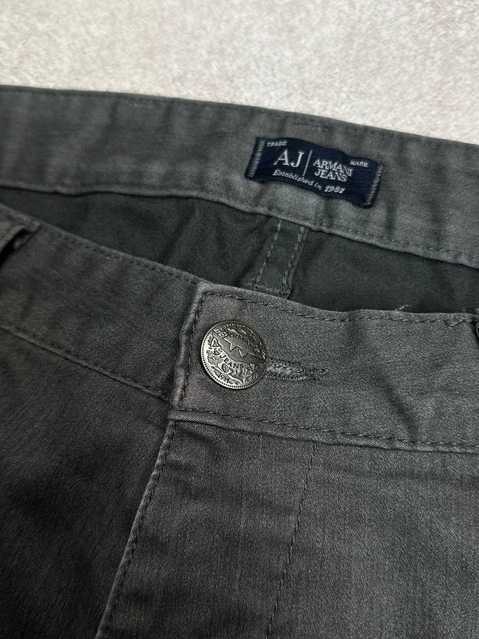Armani Vintage Armani Metal Logo Gray Denim Jeans Pants 34 Size US 34 / EU 50 - 9 Thumbnail