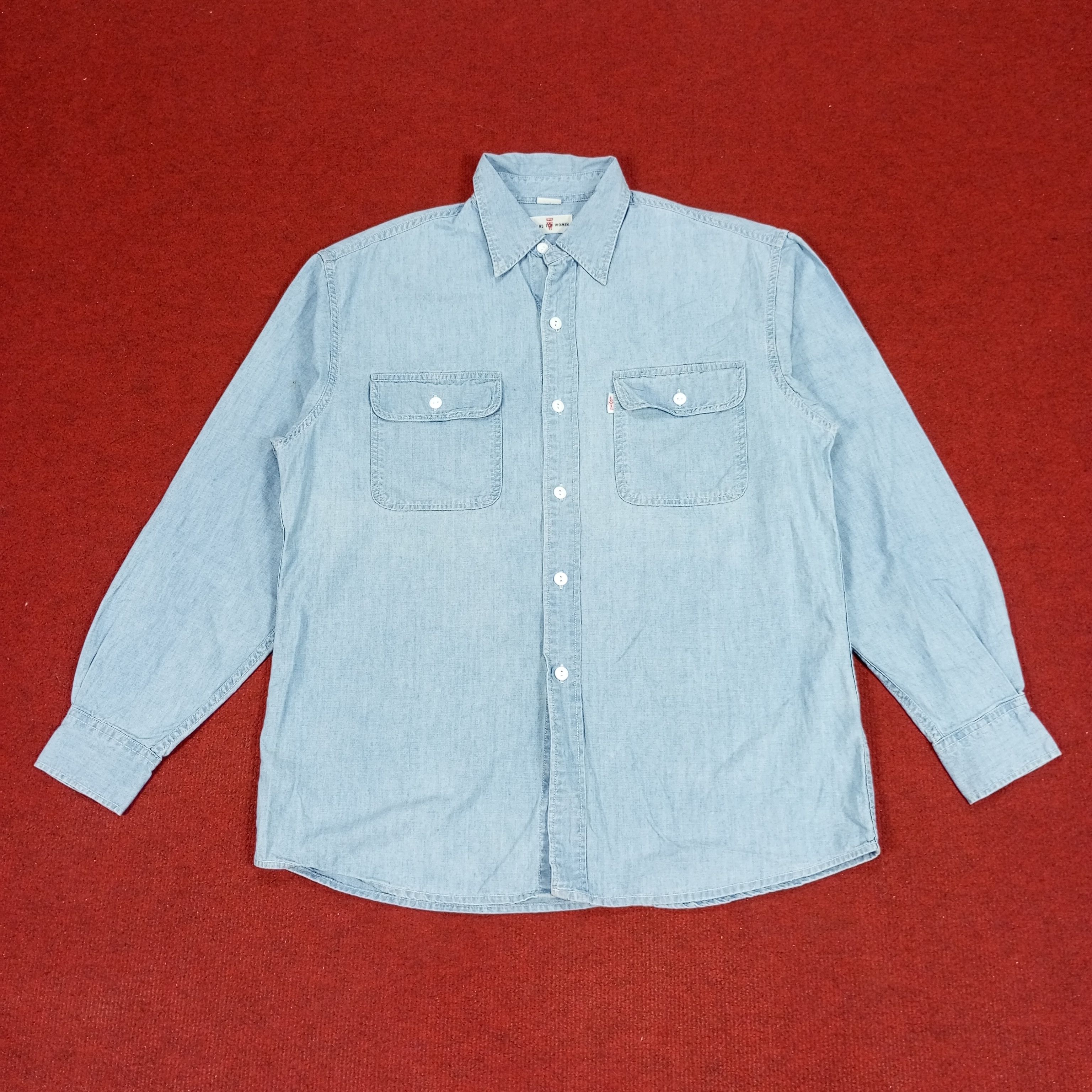Levi's × Vintage Levis Streetwear Style Double Pocket Design Shirt Size M / US 6-8 / IT 42-44 - 1 Thumbnail
