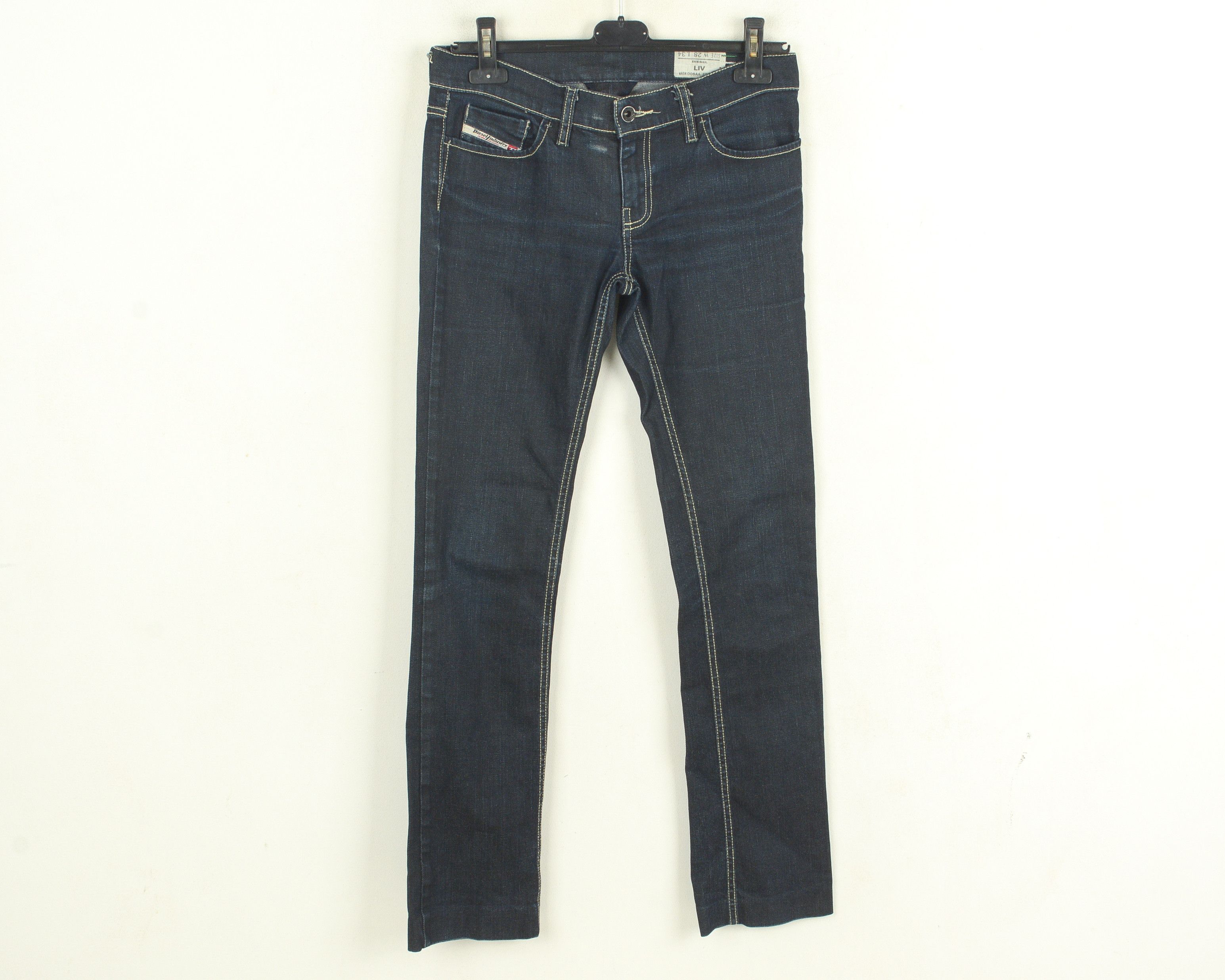Diesel LIV Stretch W28 L34 Jeans Straight Low Rise Trousers Pants Size 28" / US 6 / IT 42 - 1 Thumbnail