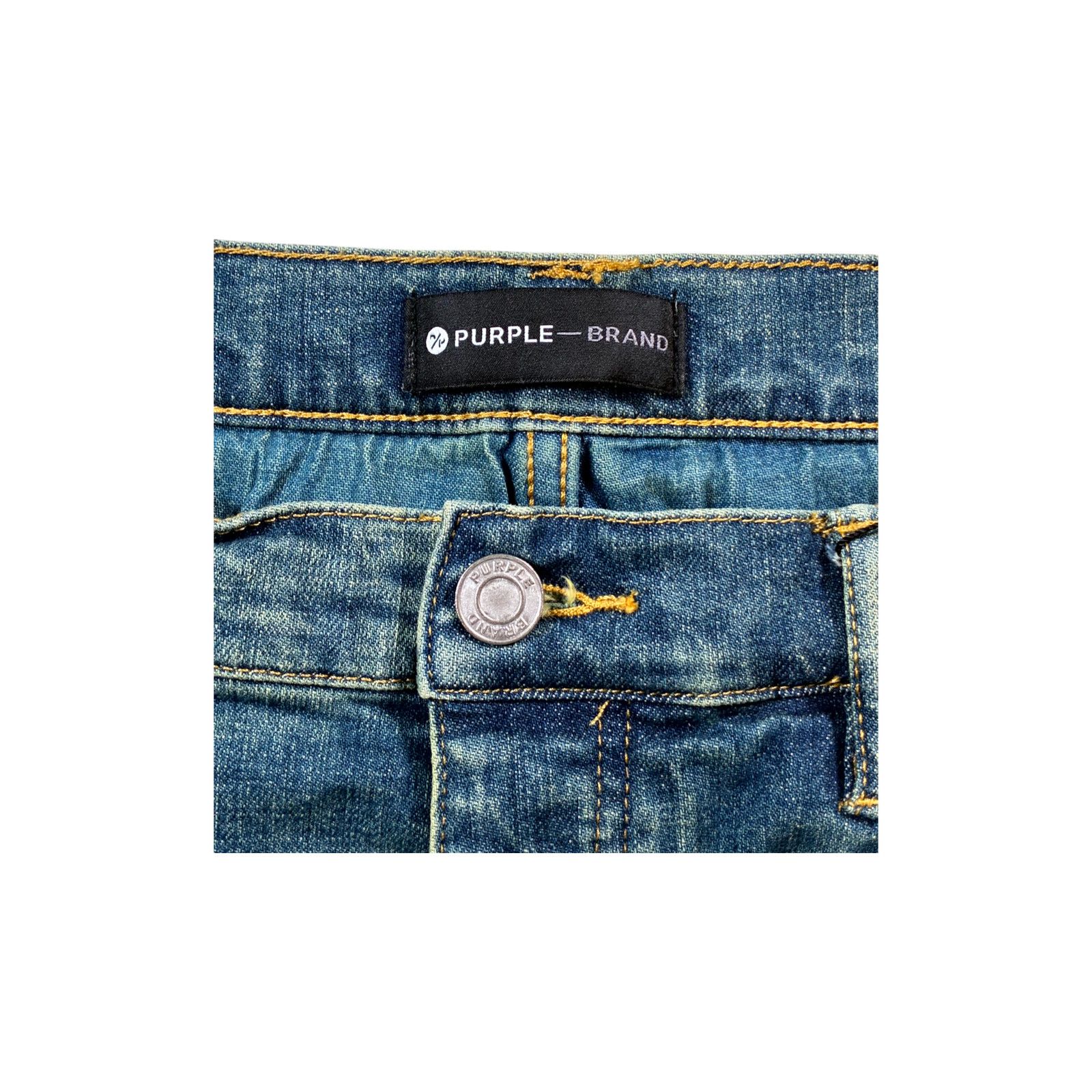 Purple Brand Purple Brand Vintage Yellow Jeans Size US 36 / EU 52 - 4 Thumbnail